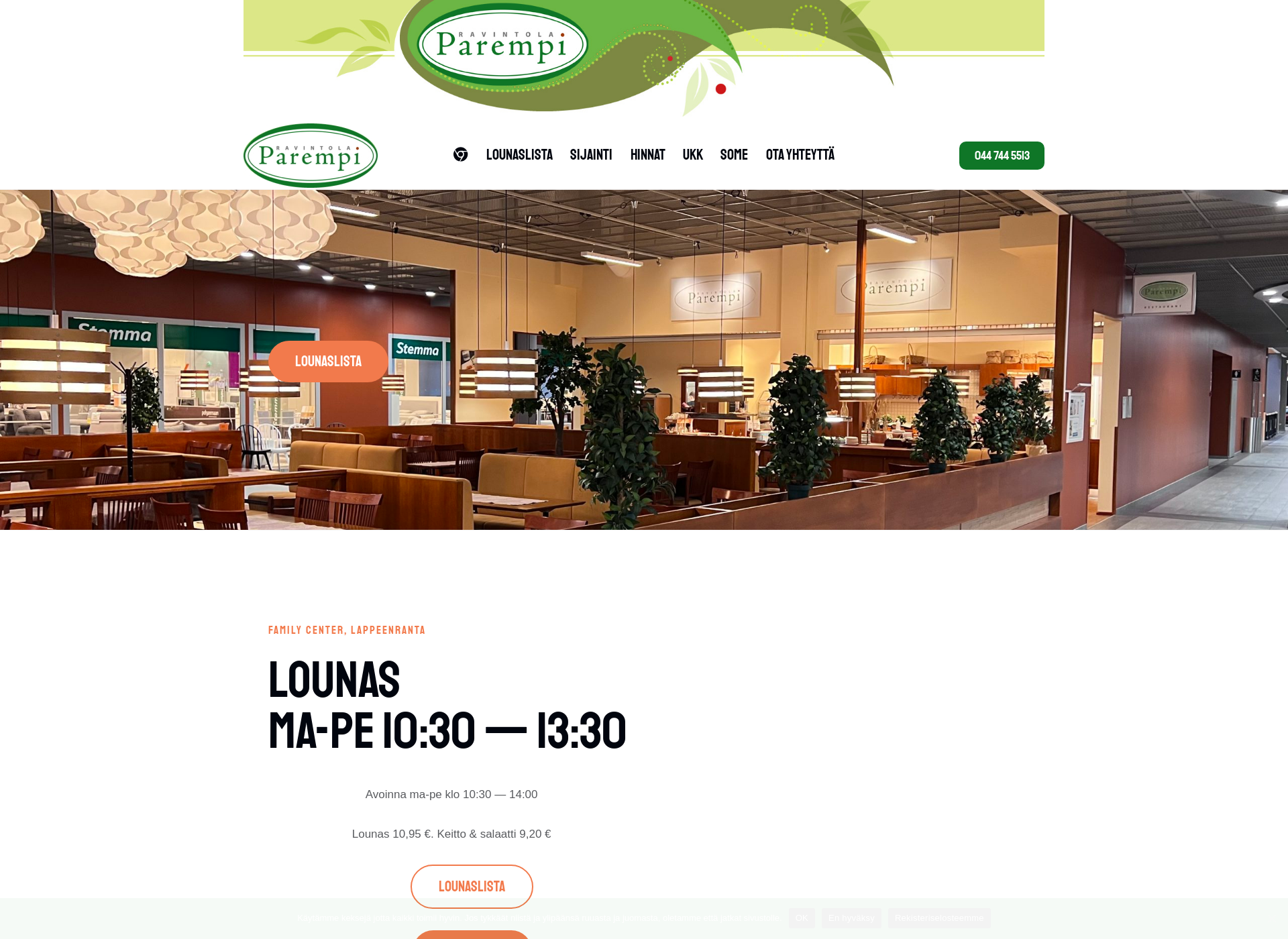 Screenshot for ravintolaparempi.fi