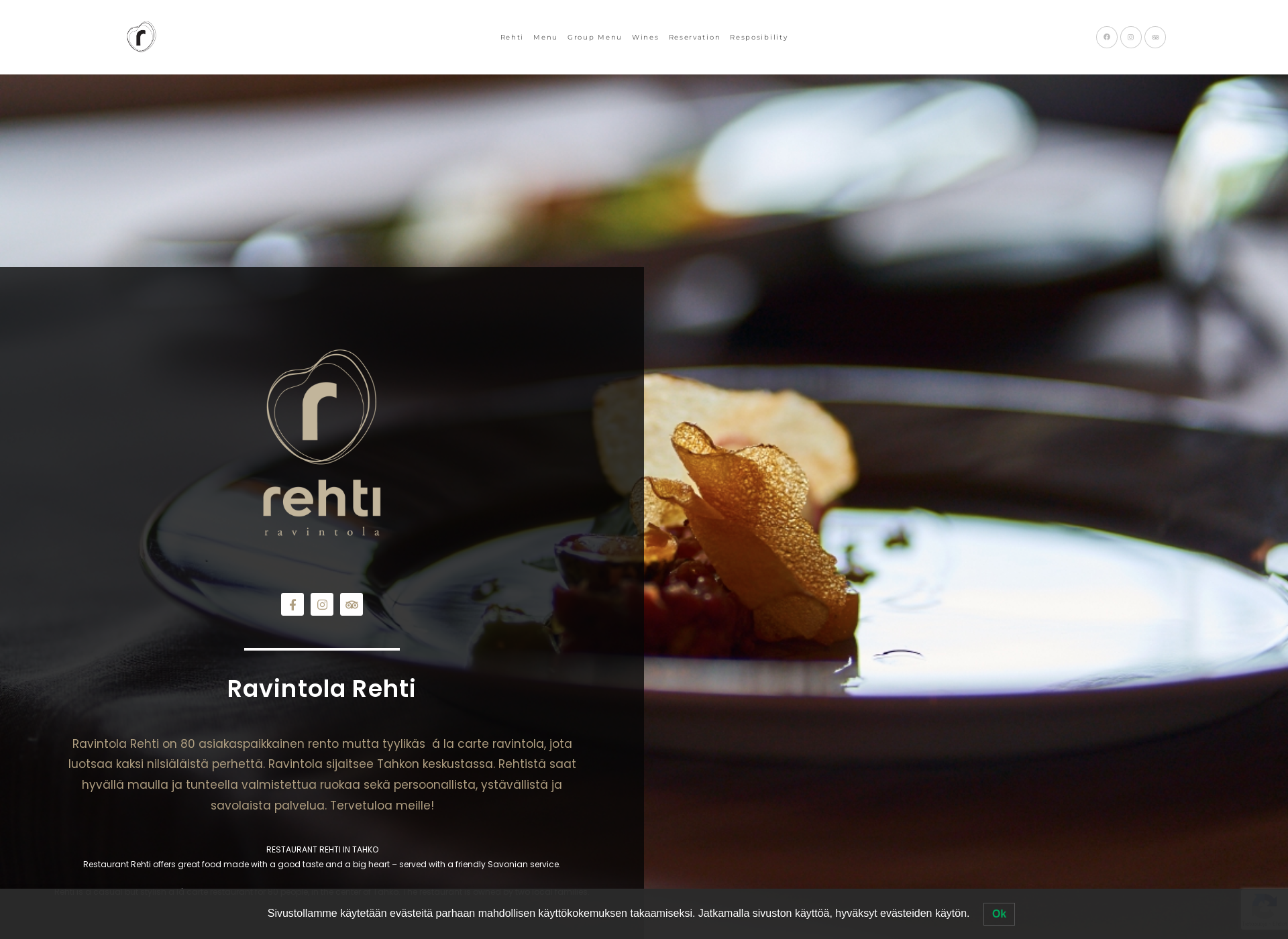 Screenshot for ravintolarehti.fi