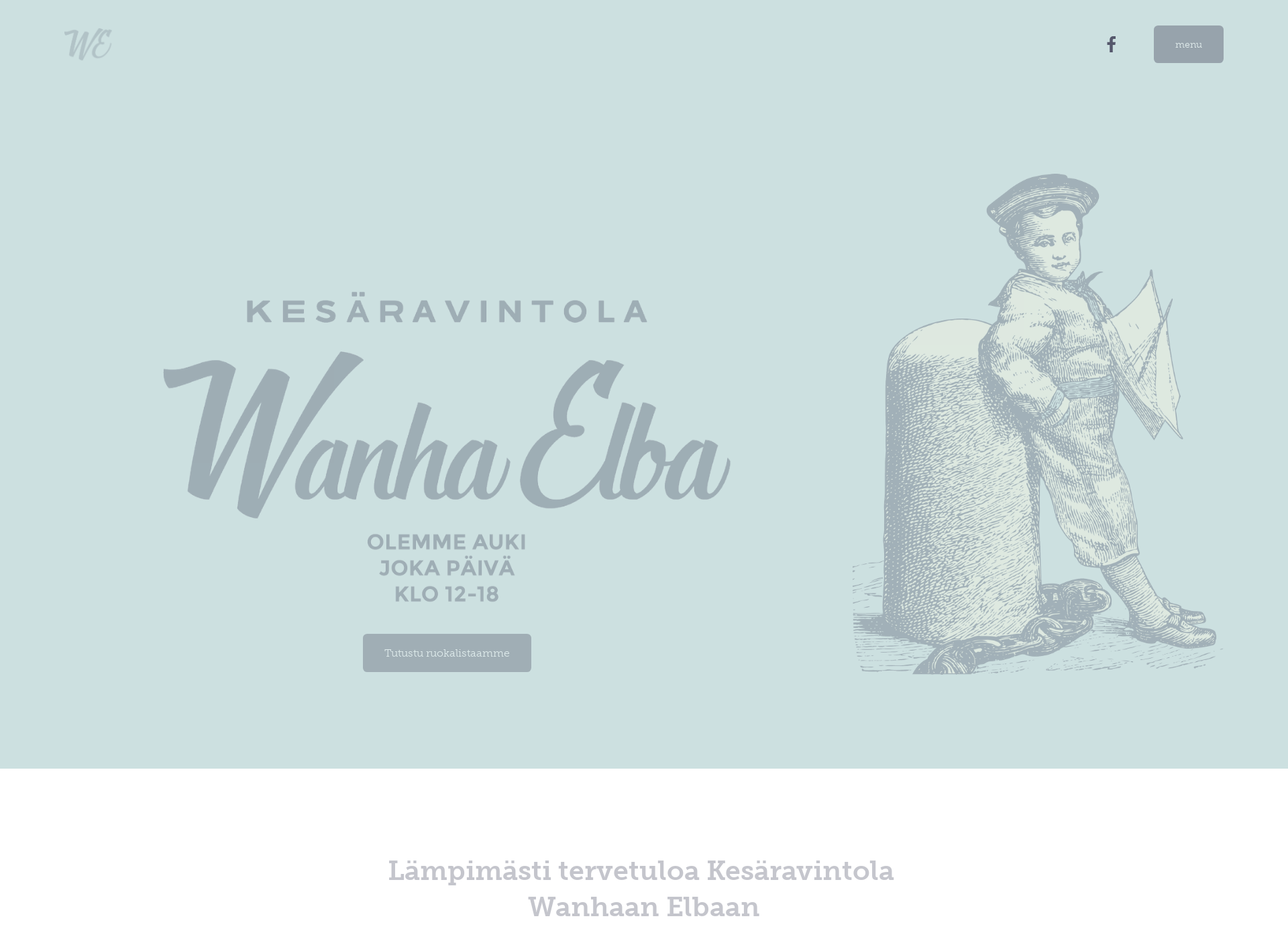 Skärmdump för ravintolawanhaelba.fi