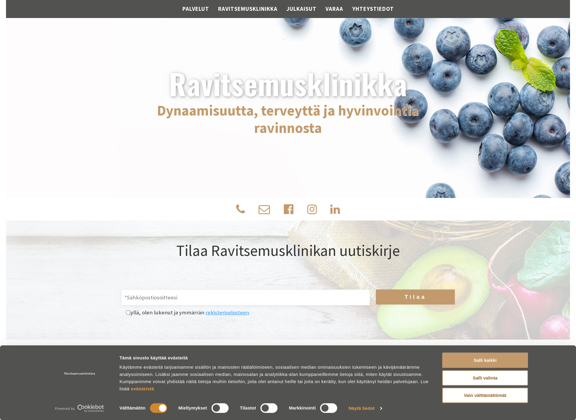 Screenshot for ravitsemusklinikka.fi