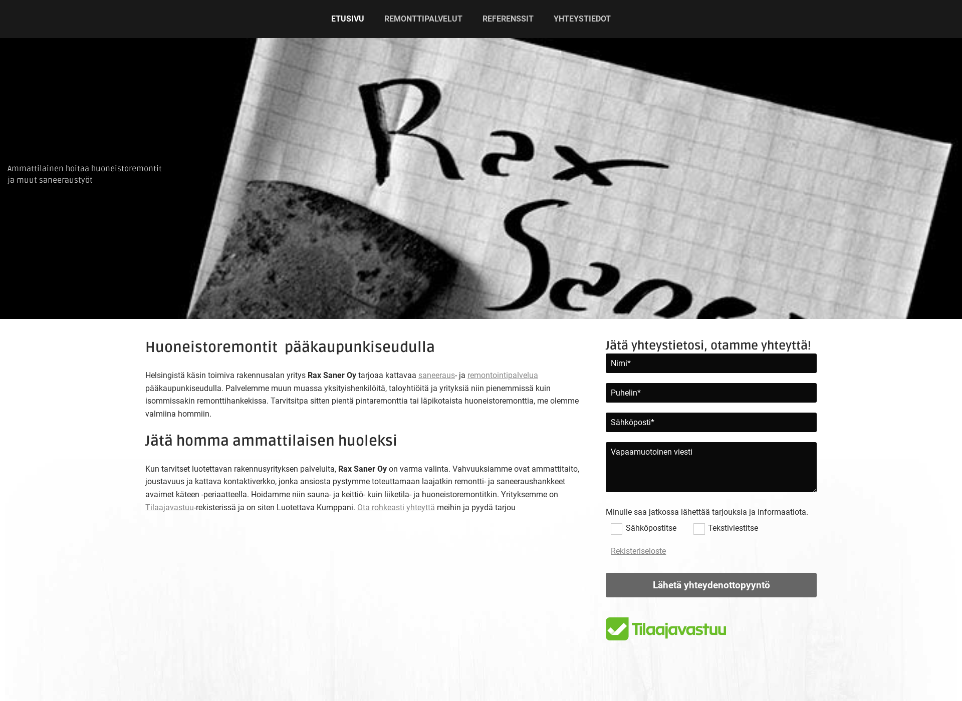Screenshot for raxsaner.fi