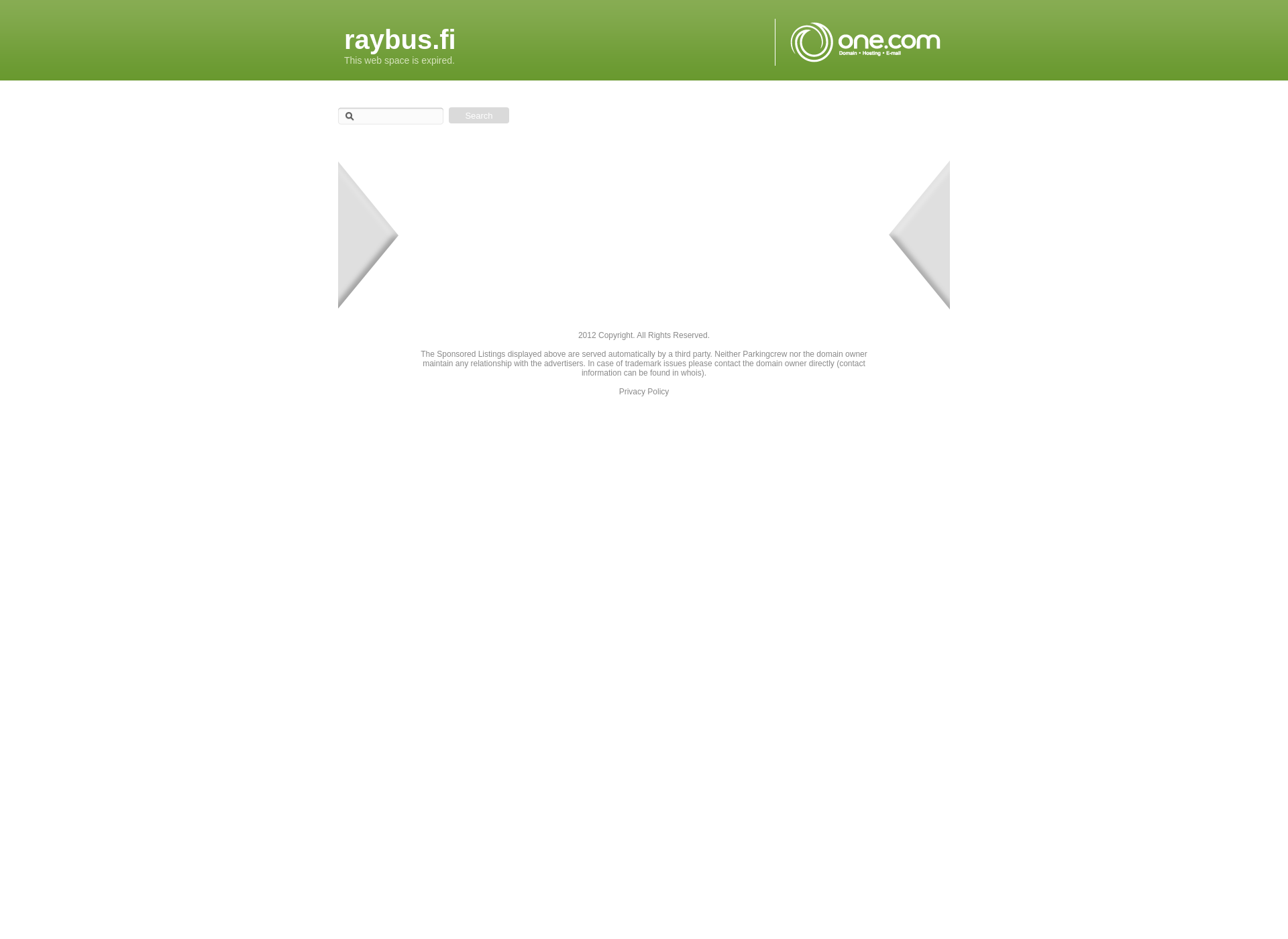 Skärmdump för raybus.fi