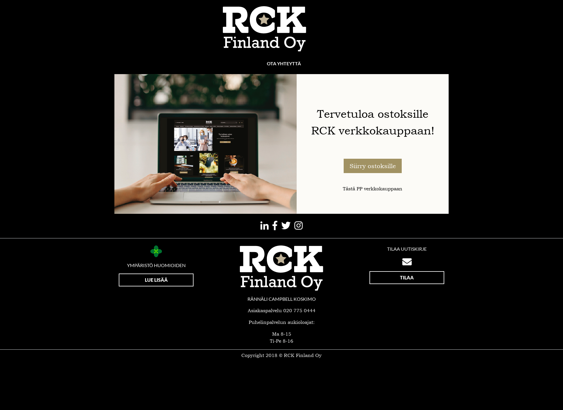 Screenshot for rckfinland.fi