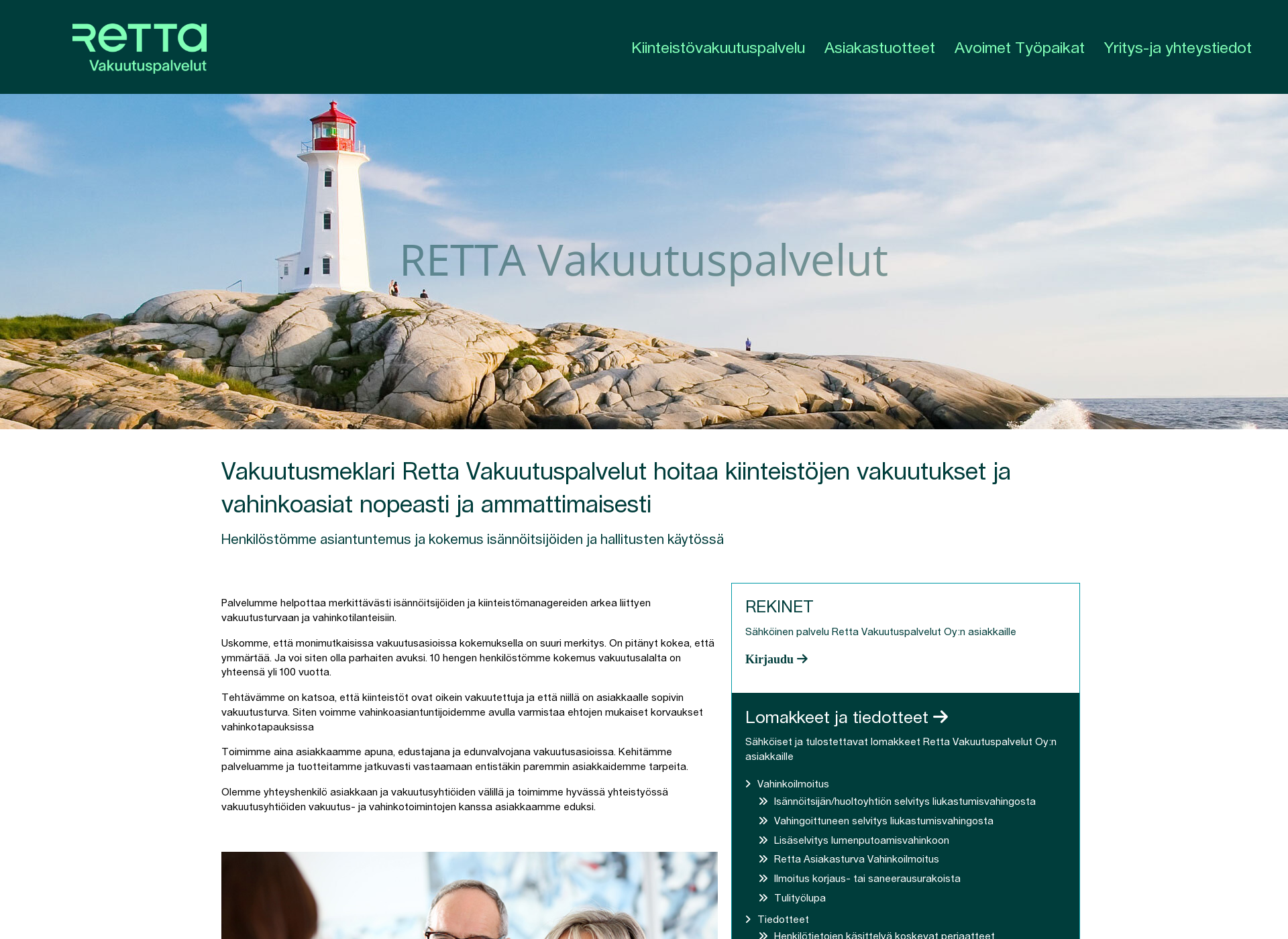 Screenshot for realiavakuutuspalvelut.fi