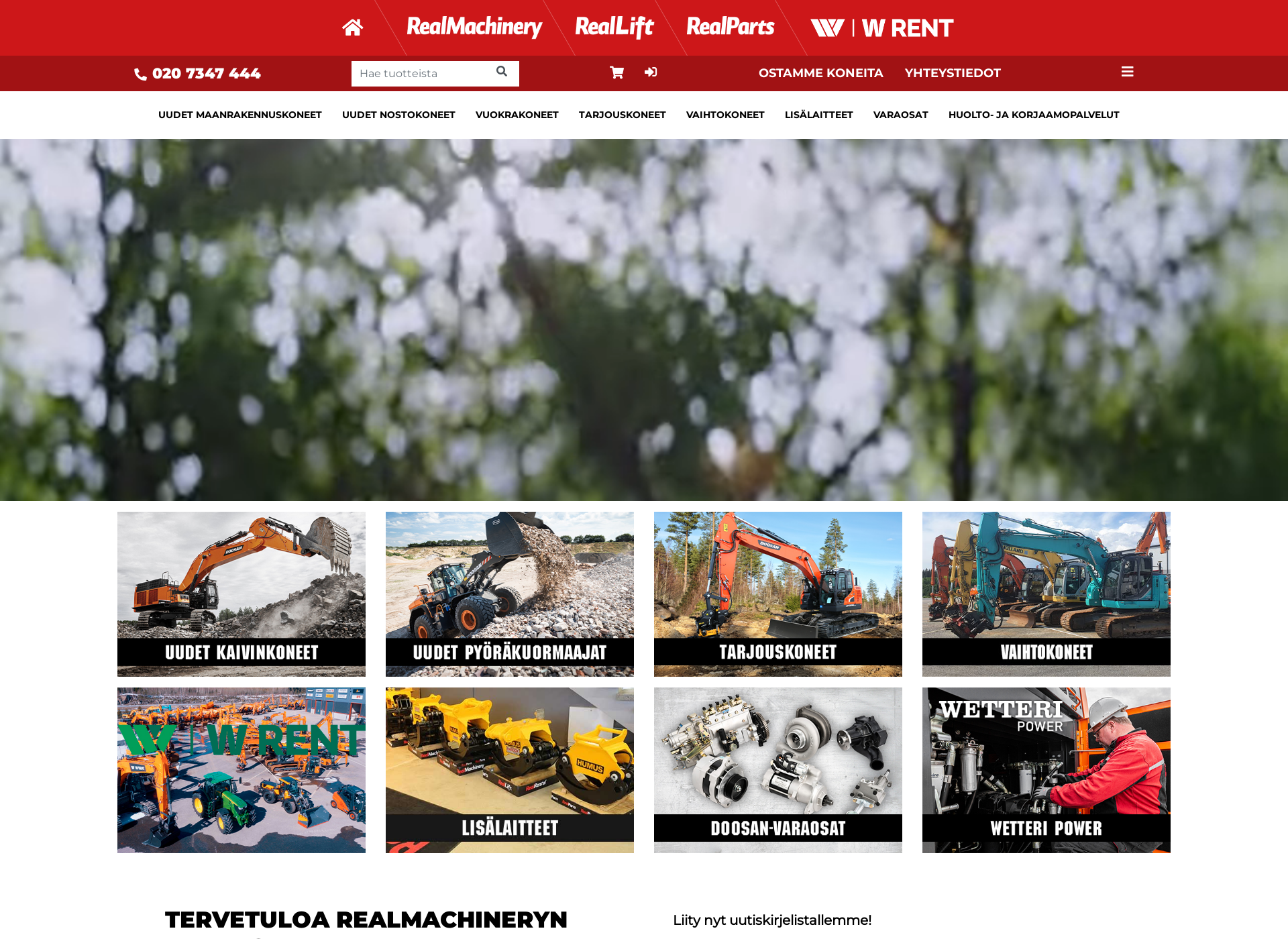 Screenshot for realmachinery.fi