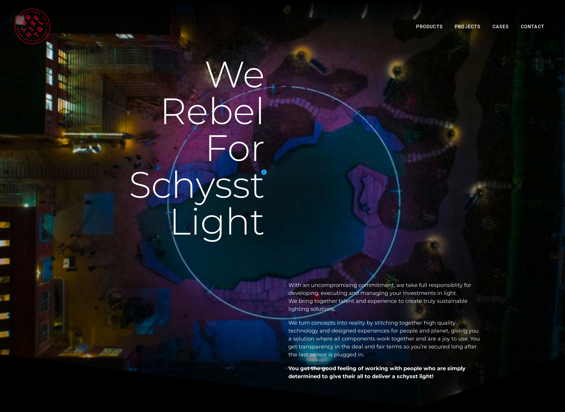 Skärmdump för rebellight.com