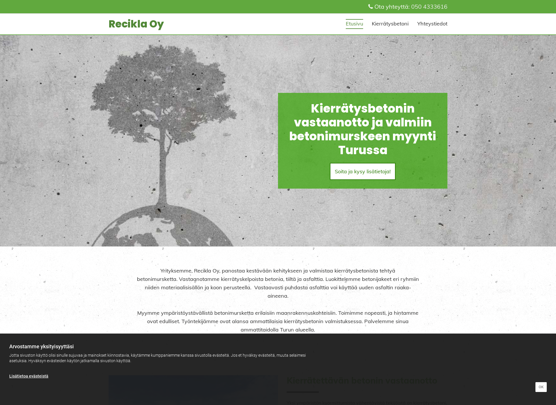Screenshot for recikla.fi