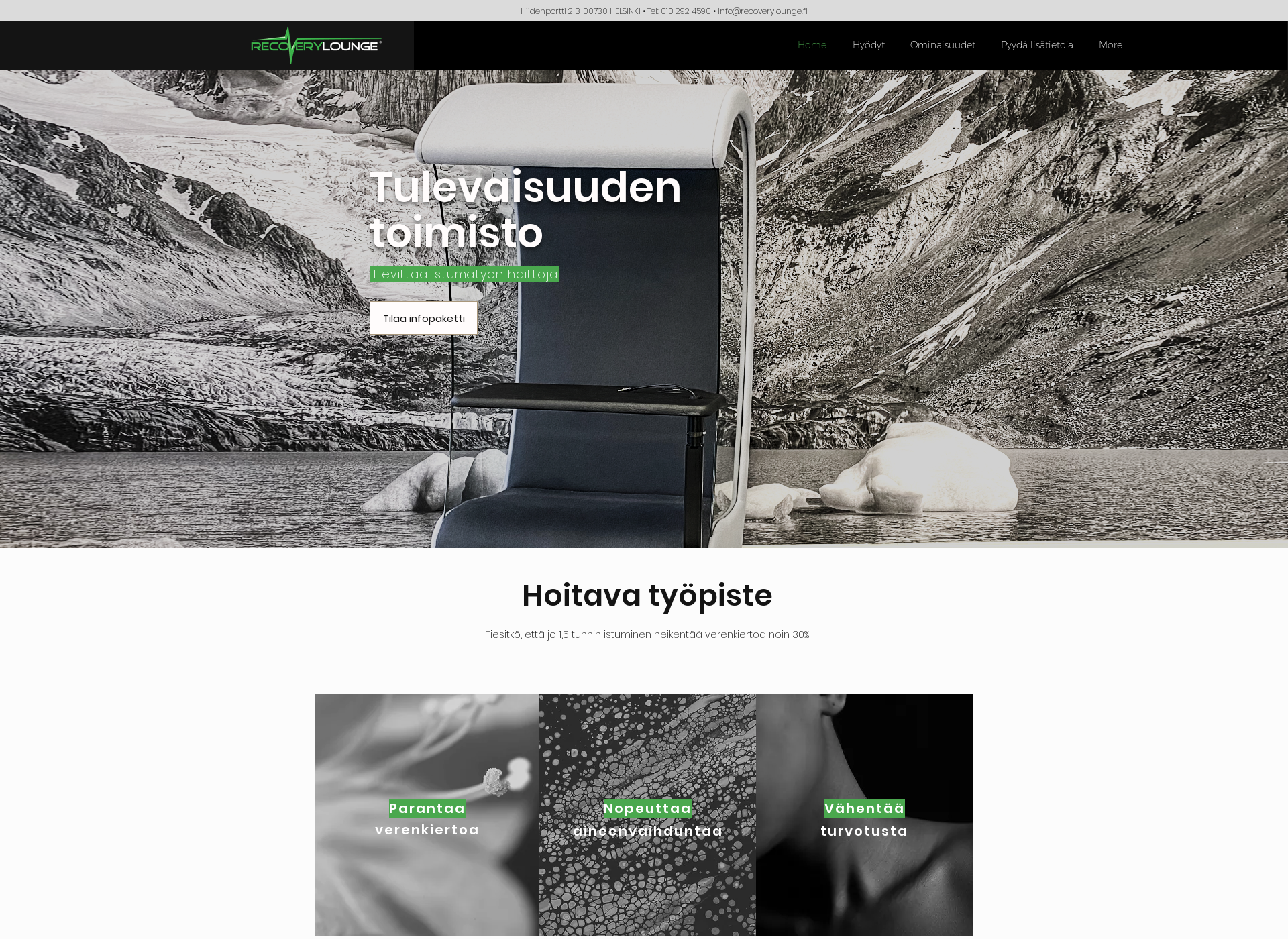 Screenshot for recoverylounge.fi