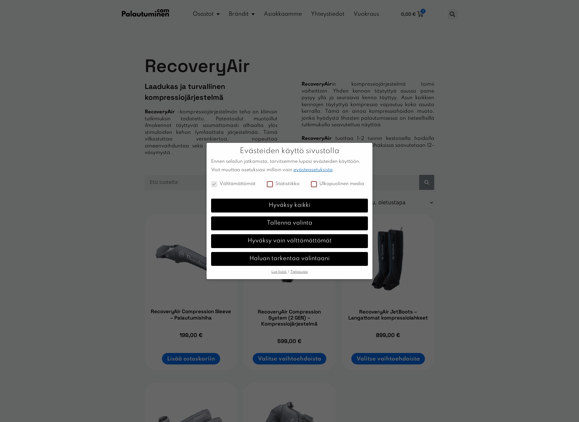 Screenshot for recoverypump.fi