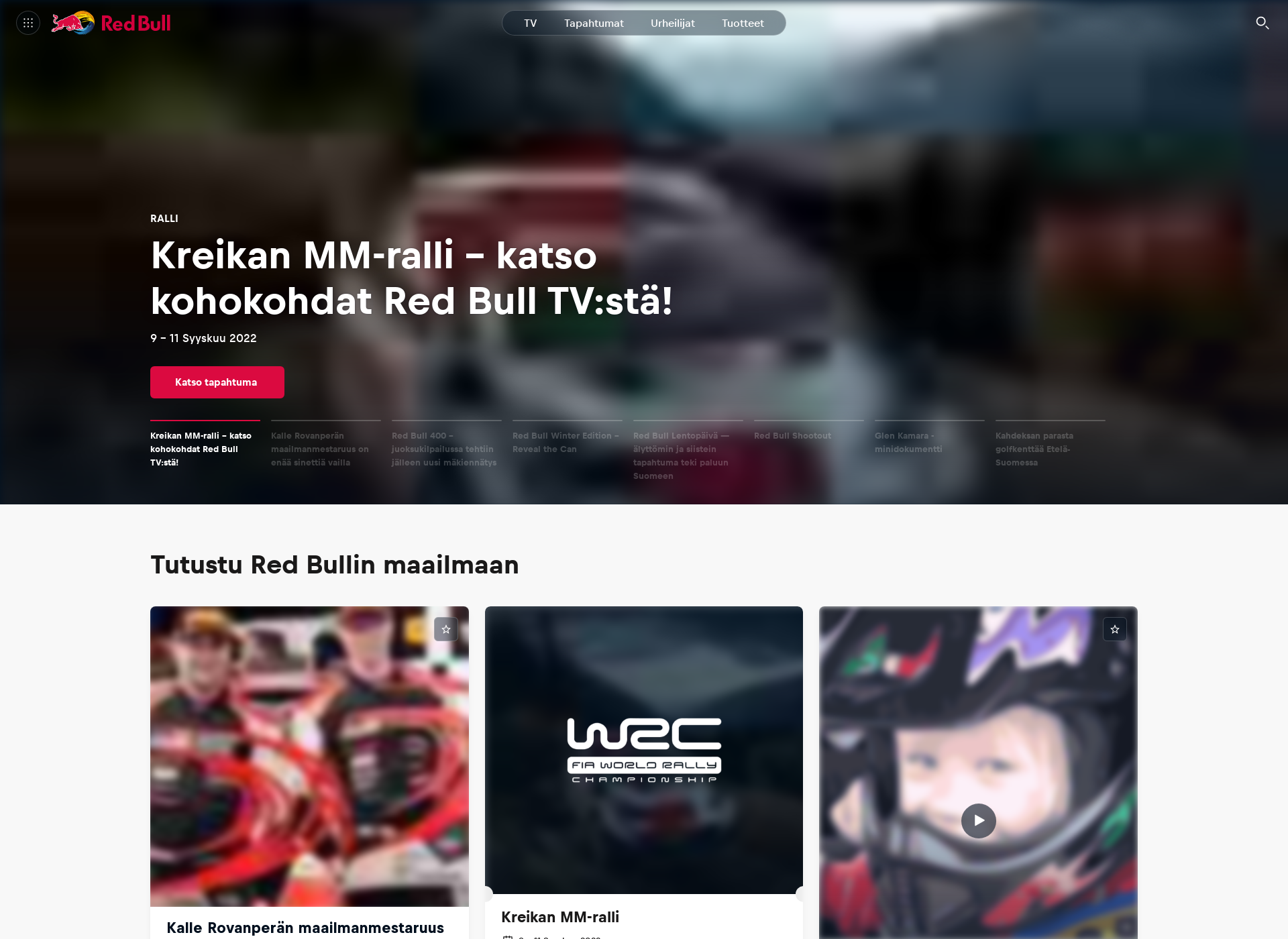Screenshot for redbull.fi