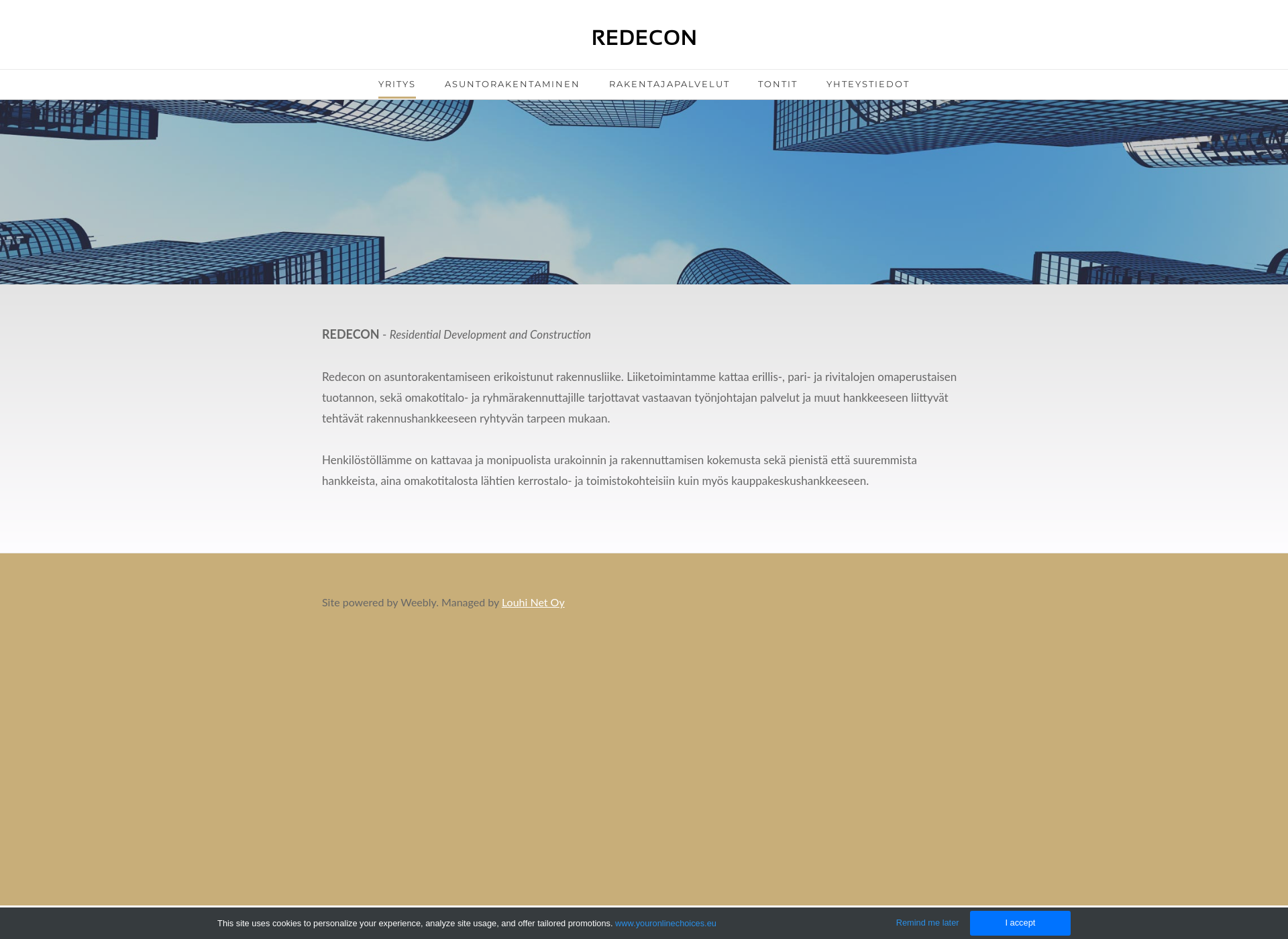 Skärmdump för redecon.fi