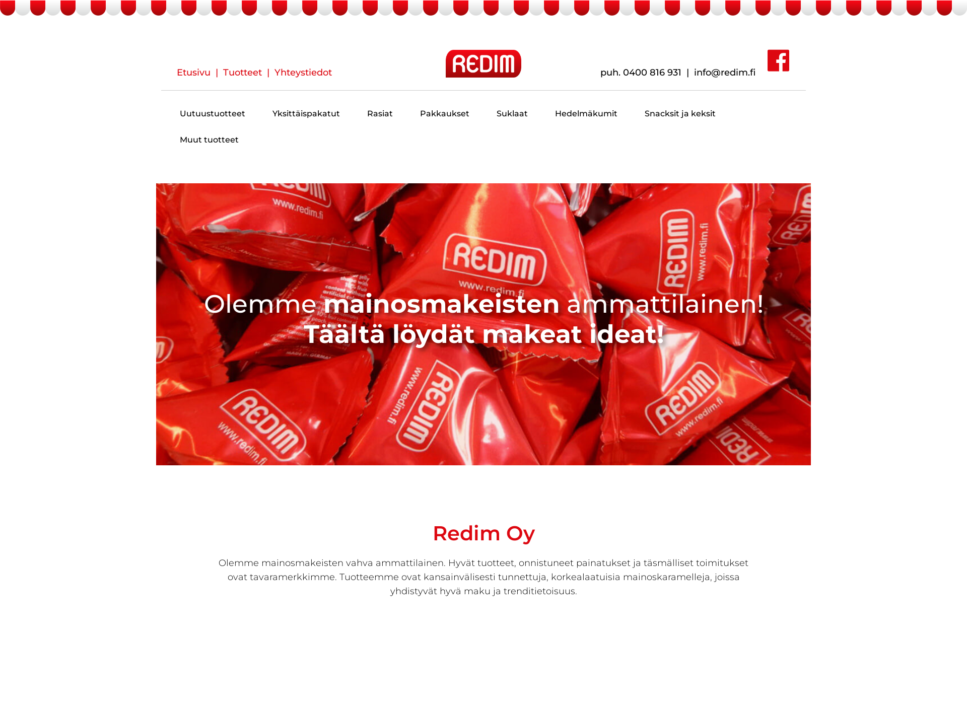 Skärmdump för redim.fi