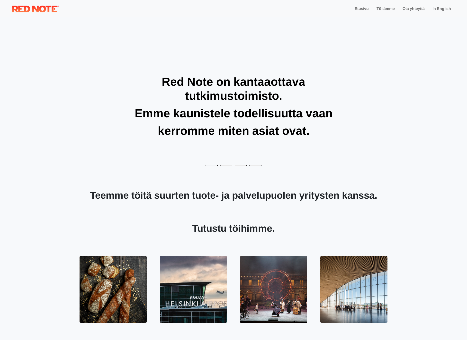 Skärmdump för rednote.fi