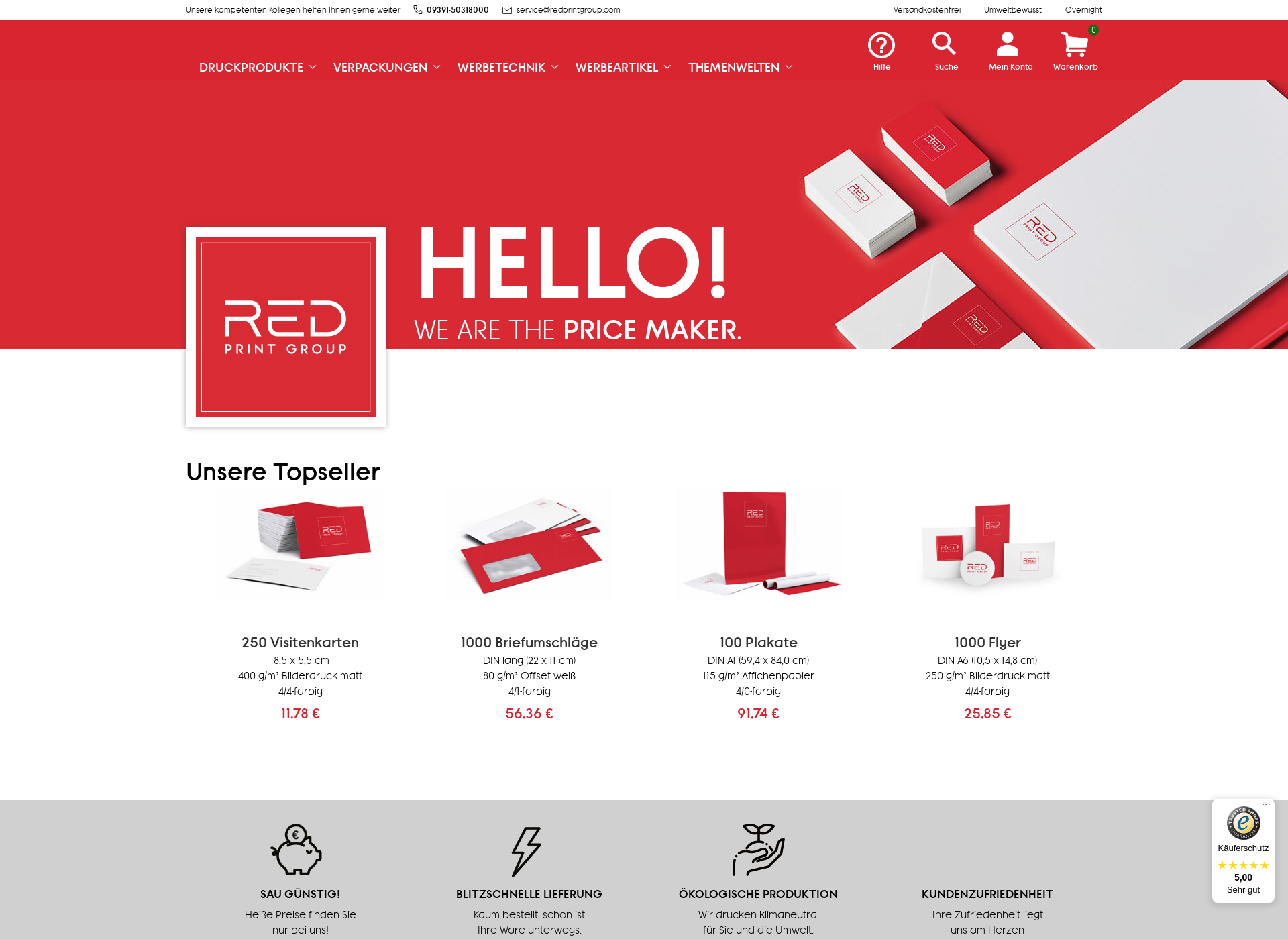 Screenshot for redprintgroup.fi