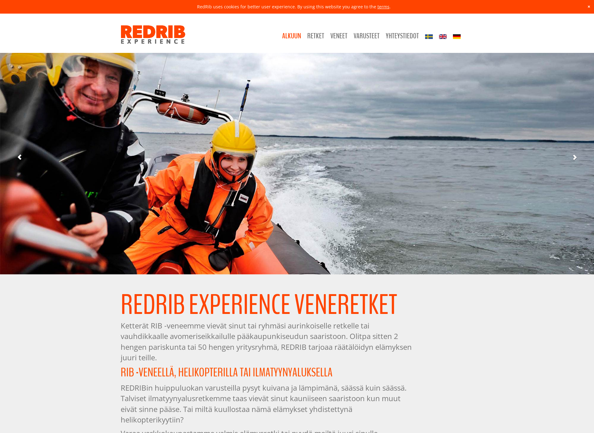 Skärmdump för redrib.fi
