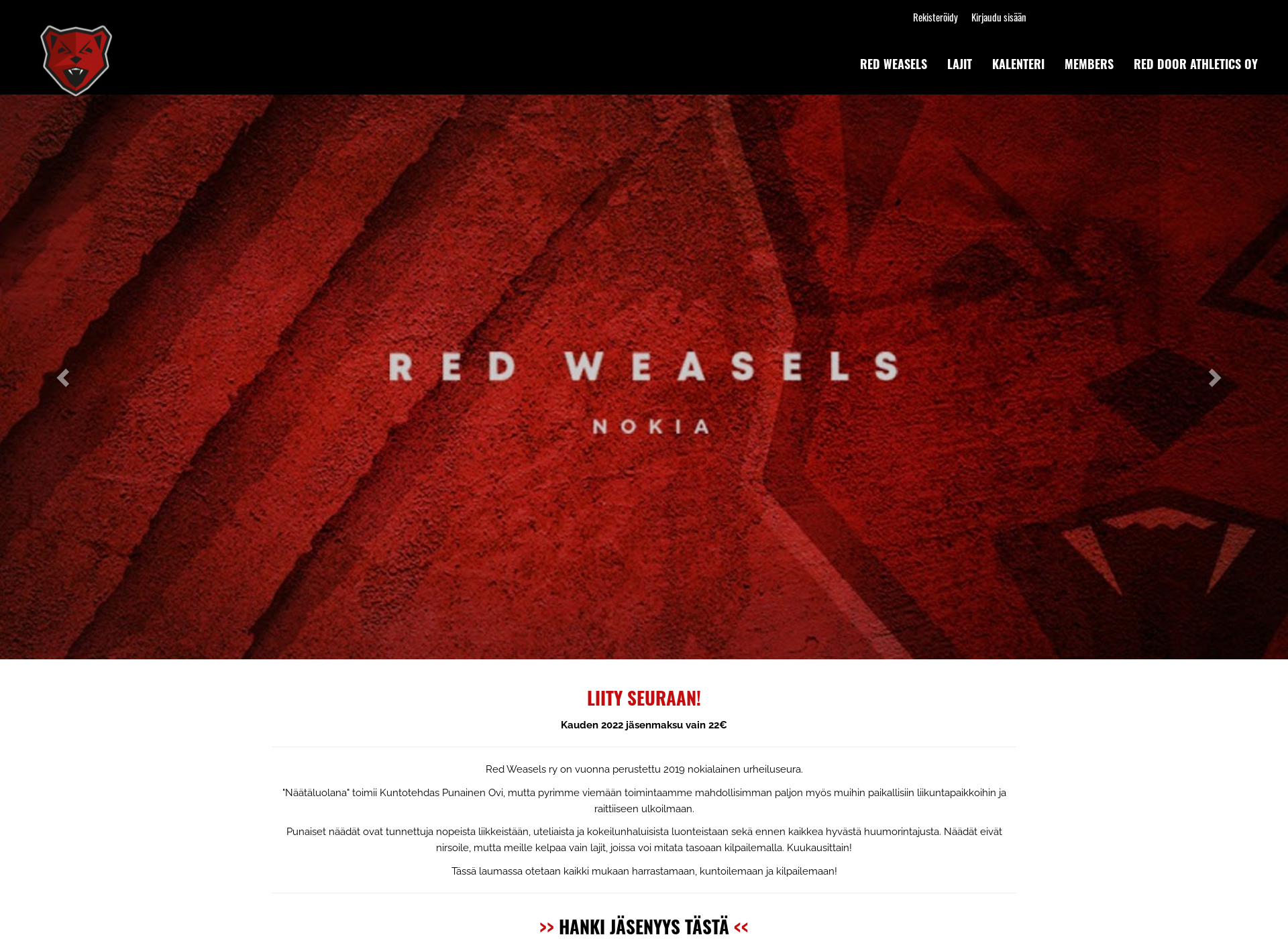 Screenshot for redweasels.fi