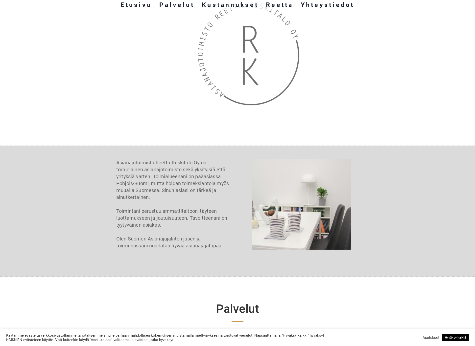Screenshot for reettakeskitalo.fi