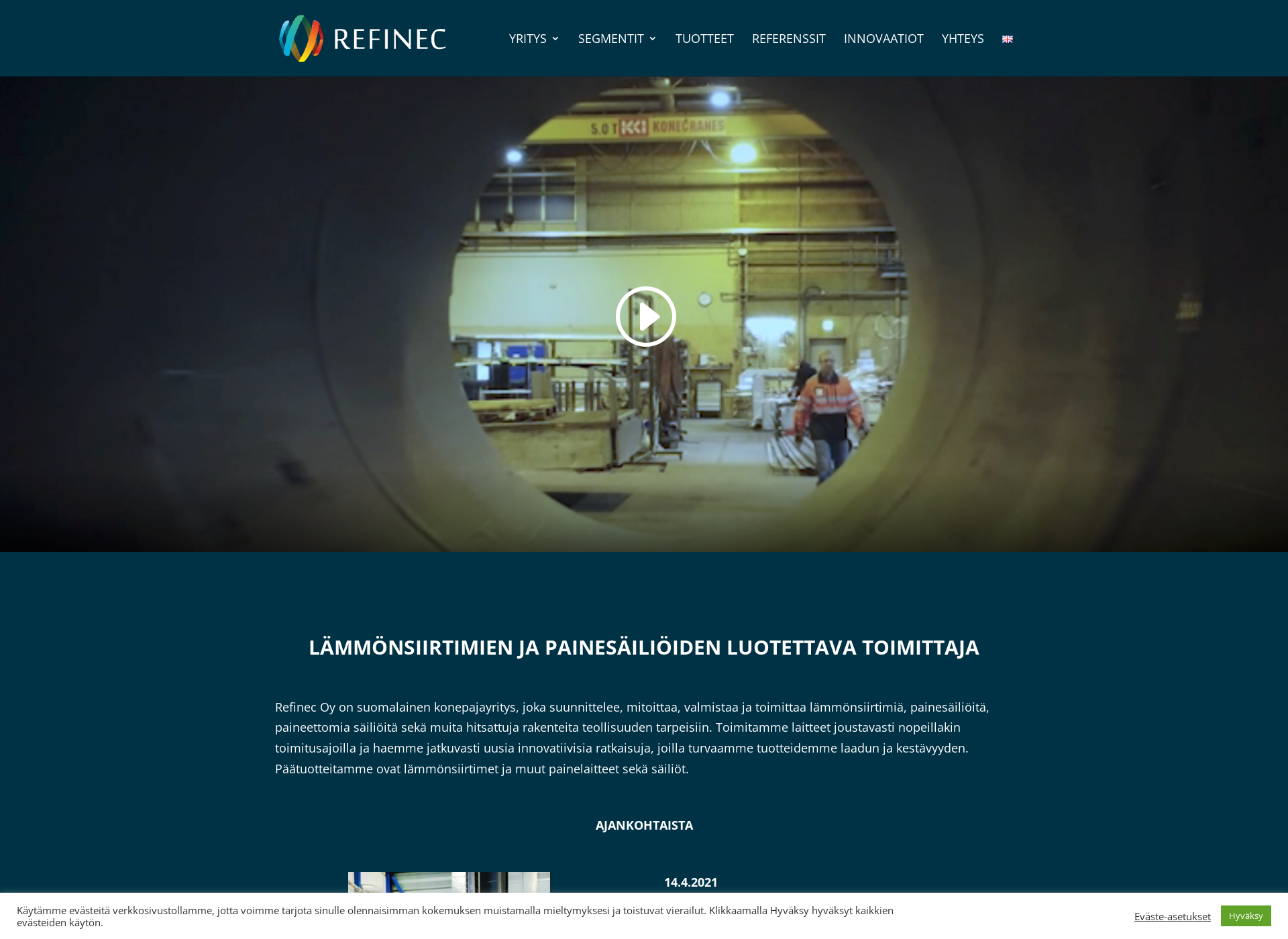 Screenshot for refinec.fi