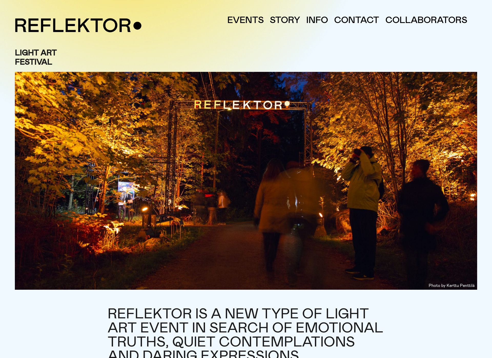 Screenshot for reflektor.fi