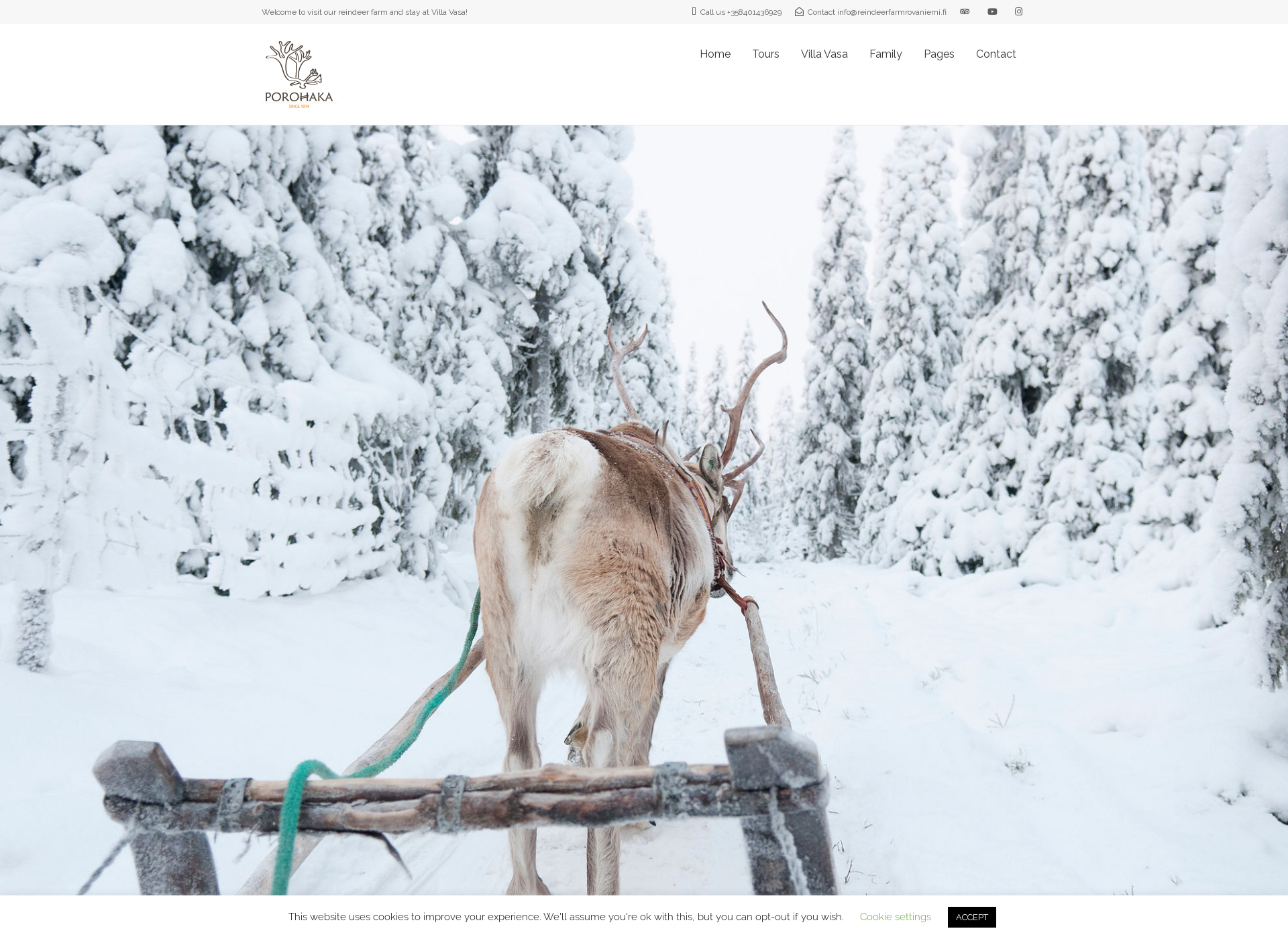 Screenshot for reindeerfarmrovaniemi.fi