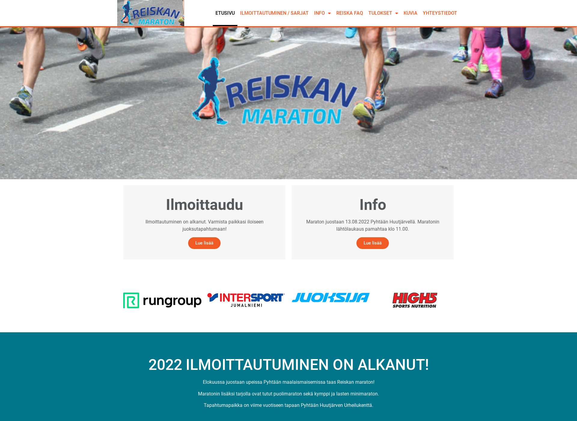 Screenshot for reiskanmaraton.fi