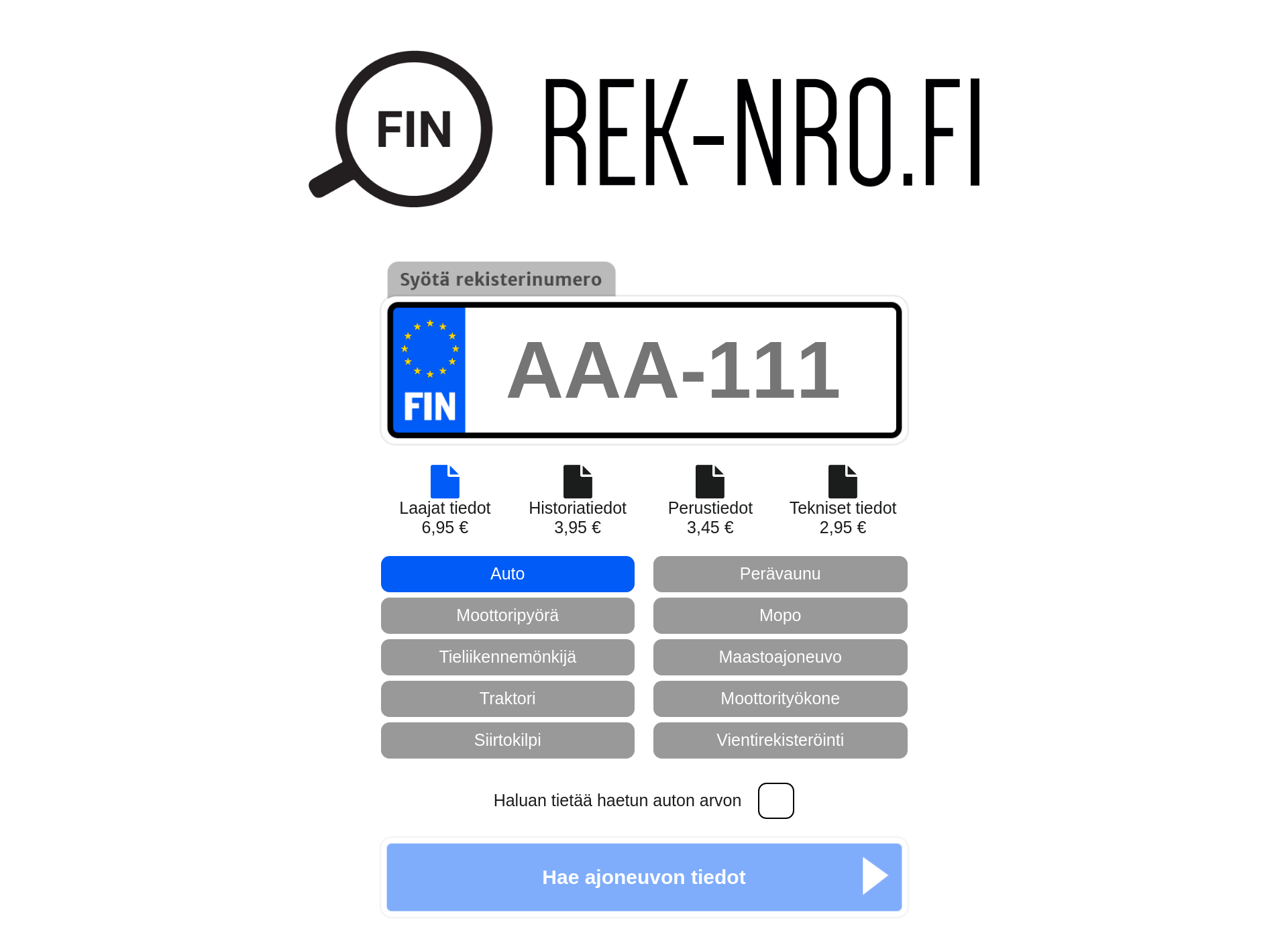 Screenshot for rek-nro.fi