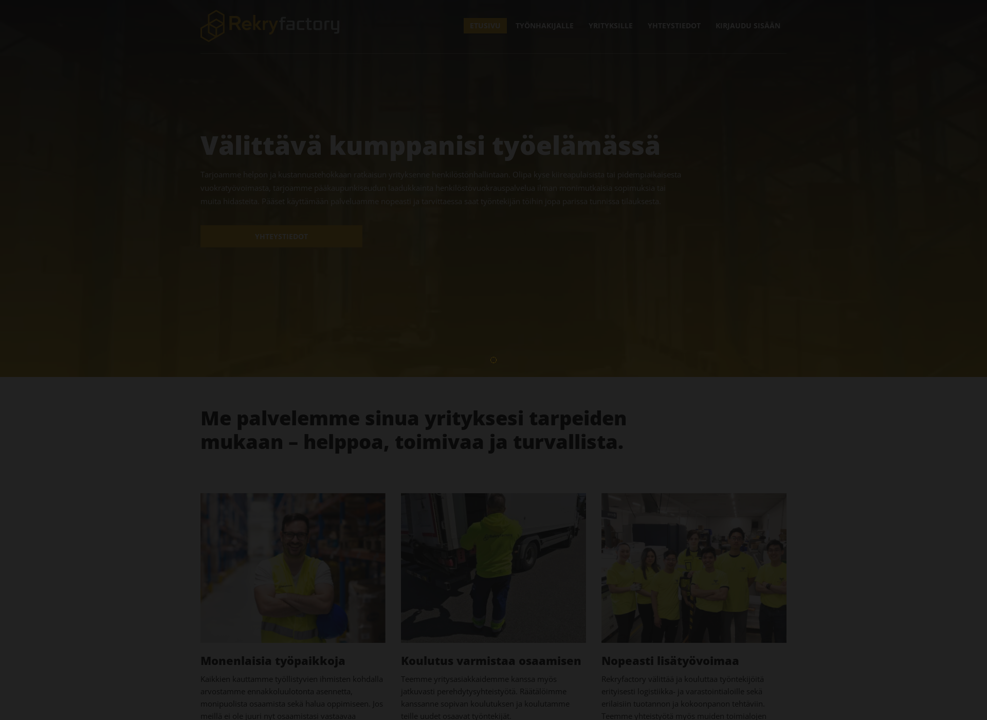 Screenshot for rekryfactory.fi