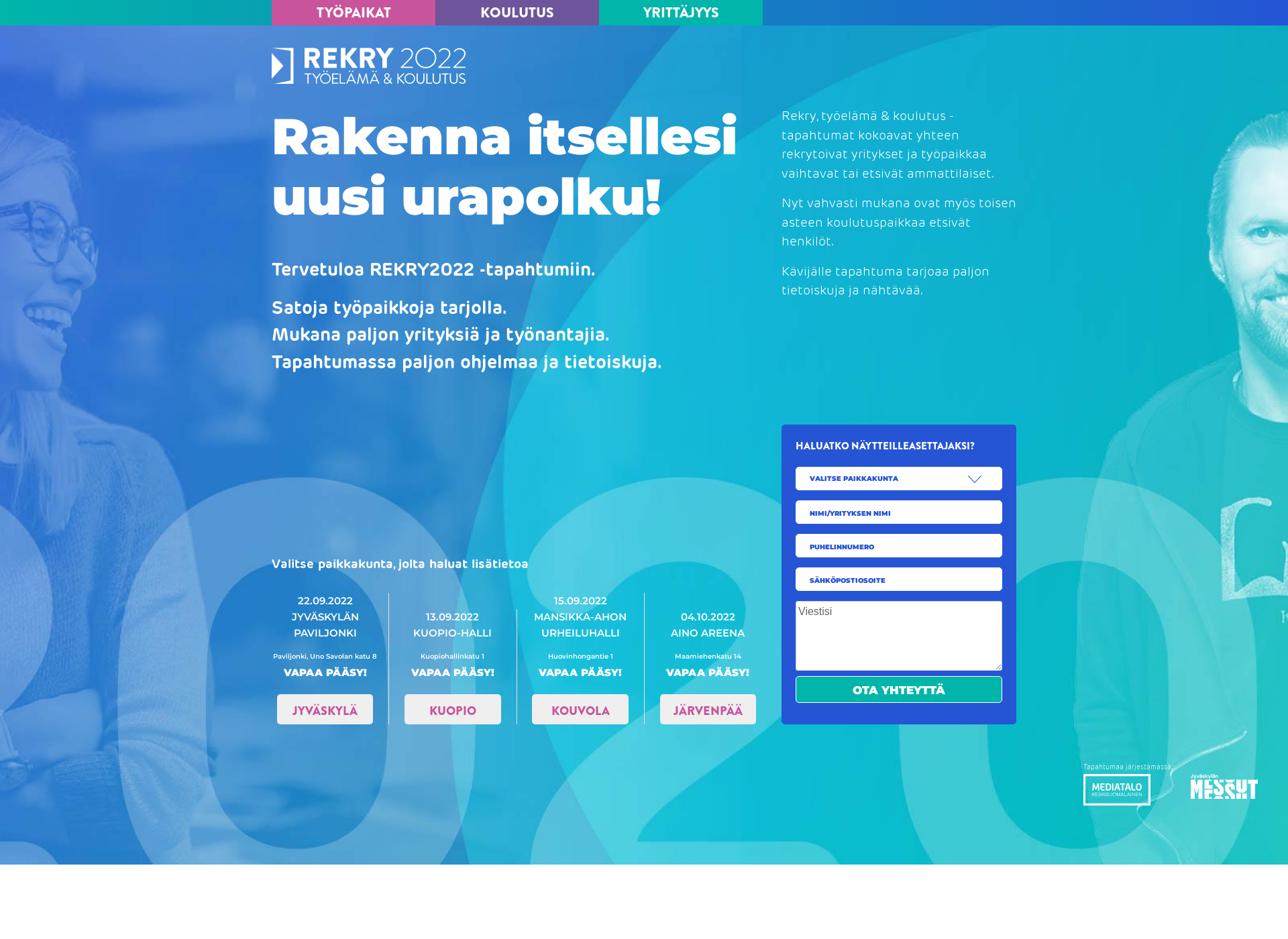 Screenshot for rekryjatyoelamasavo.fi