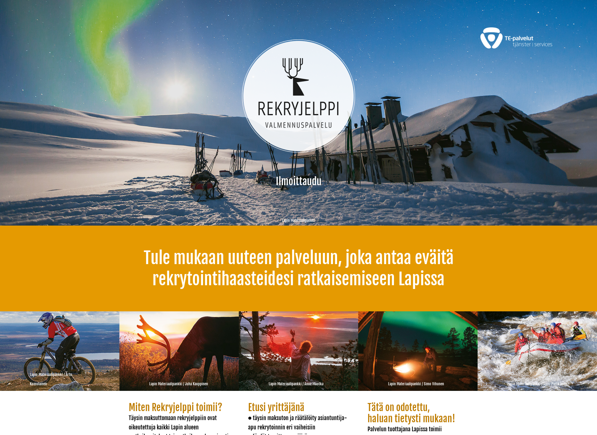 Screenshot for rekryjelppi.fi