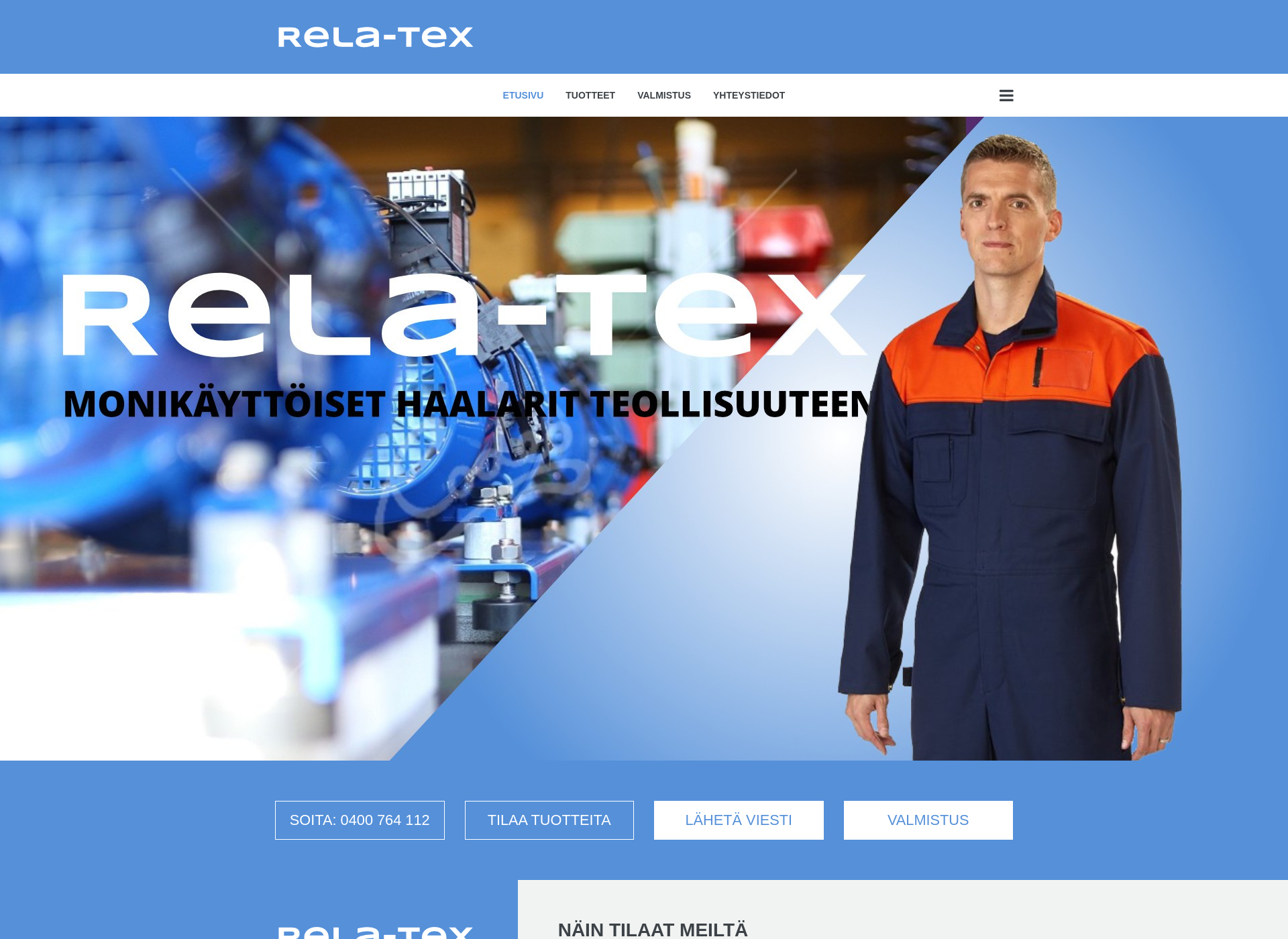 Screenshot for rela-tex.fi