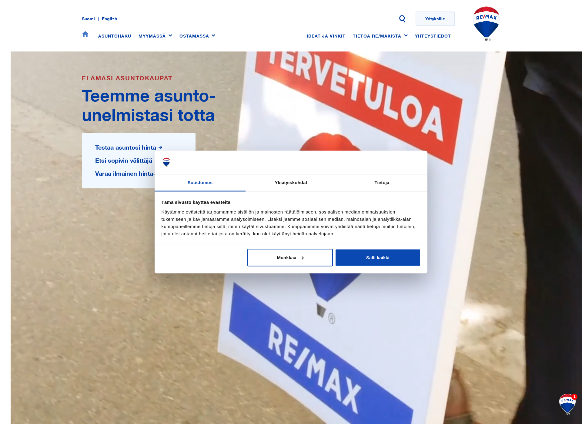 Screenshot for remax-premises.fi