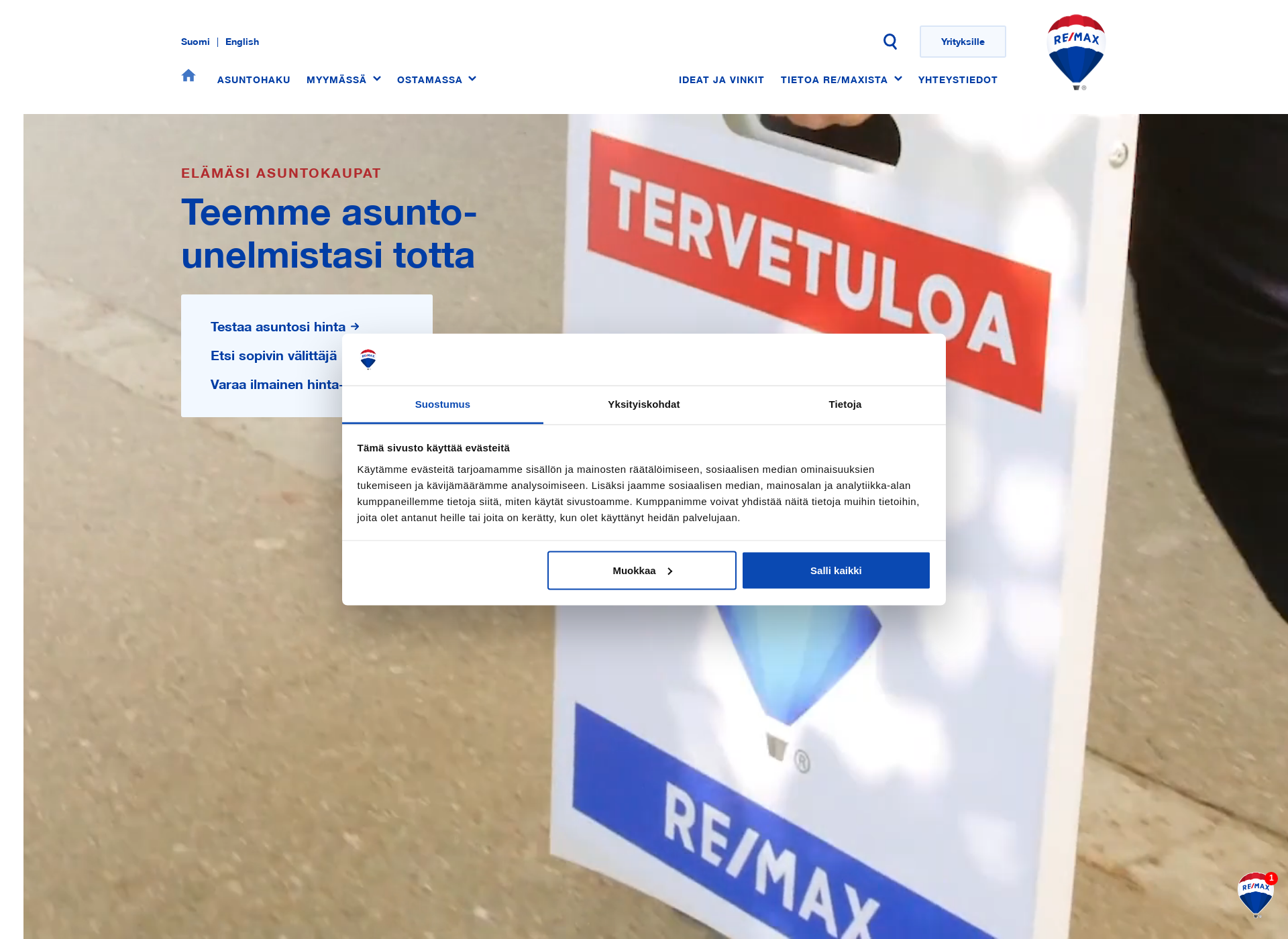 Skärmdump för remax-toimitilat.fi