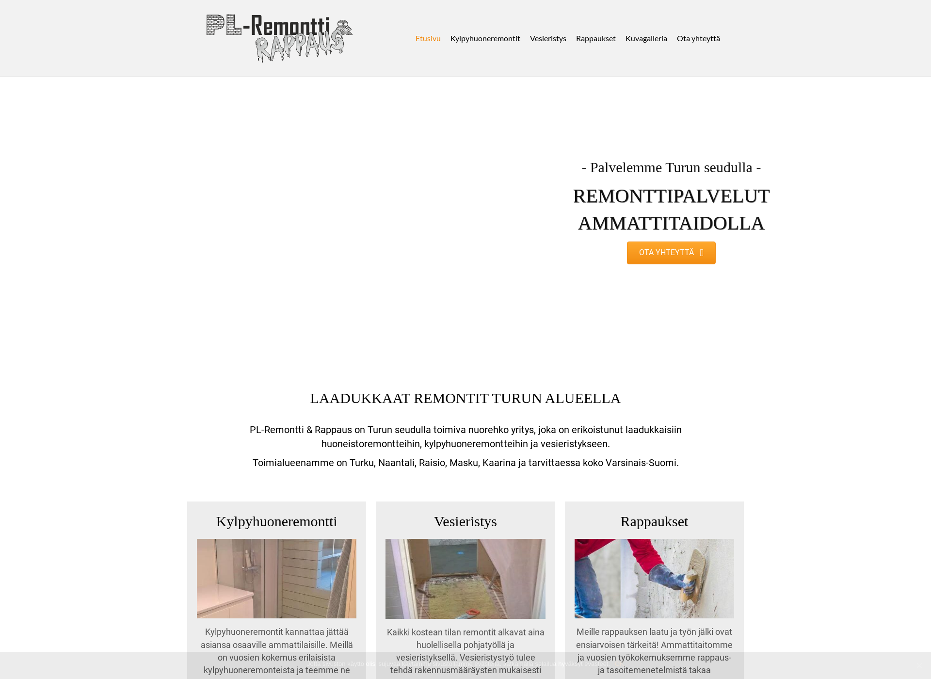 Screenshot for remontitturku.fi