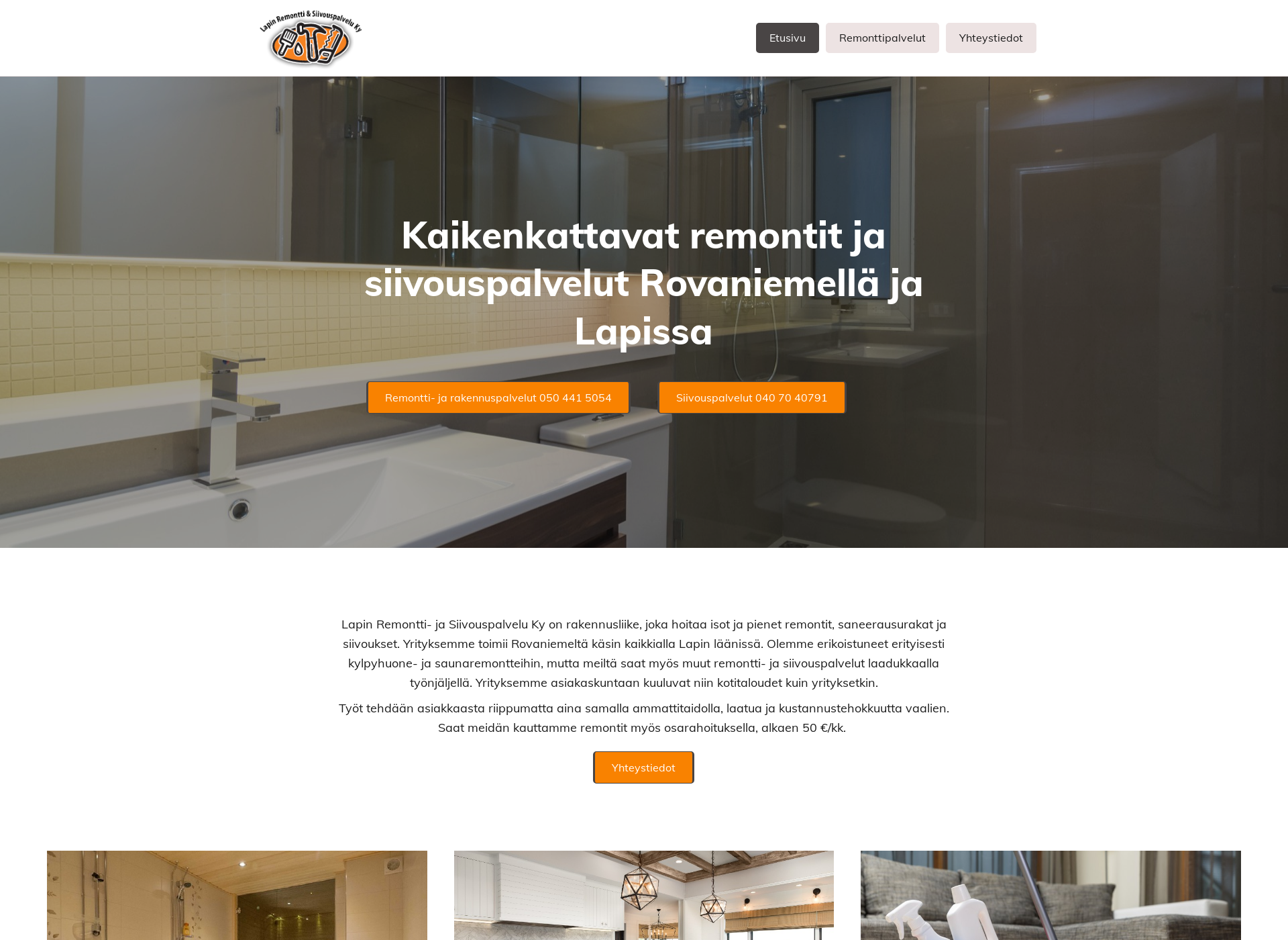 Screenshot for remonttirovaniemi.fi