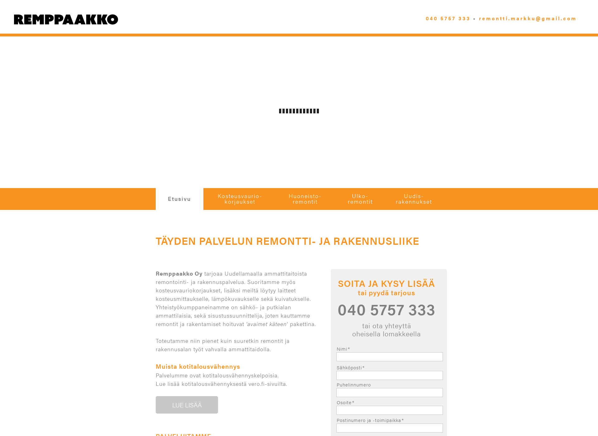 Screenshot for remppaakko.fi
