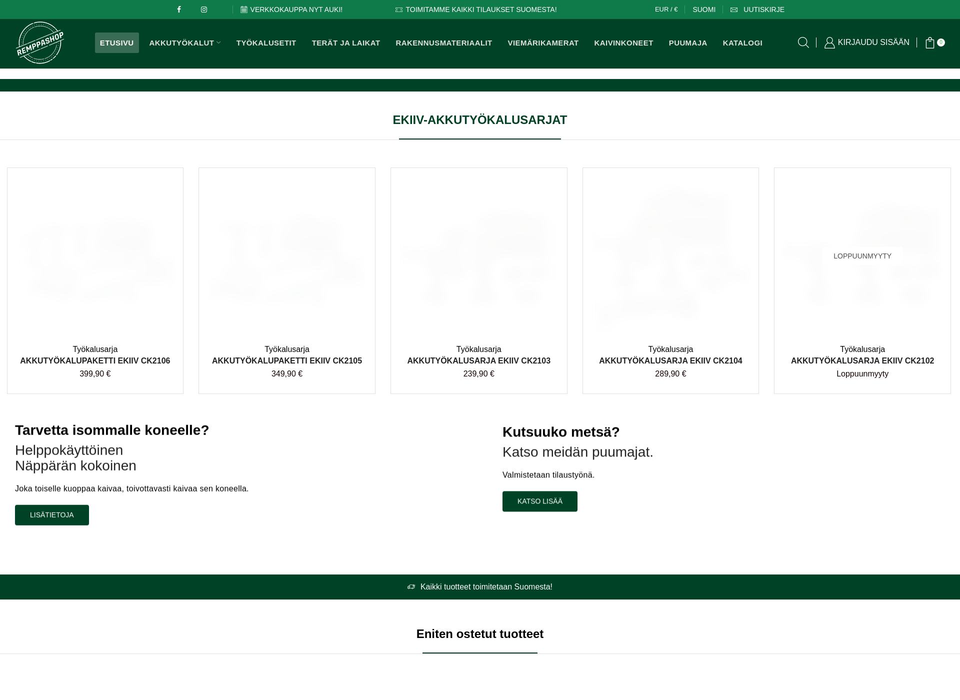 Screenshot for remppashop.fi