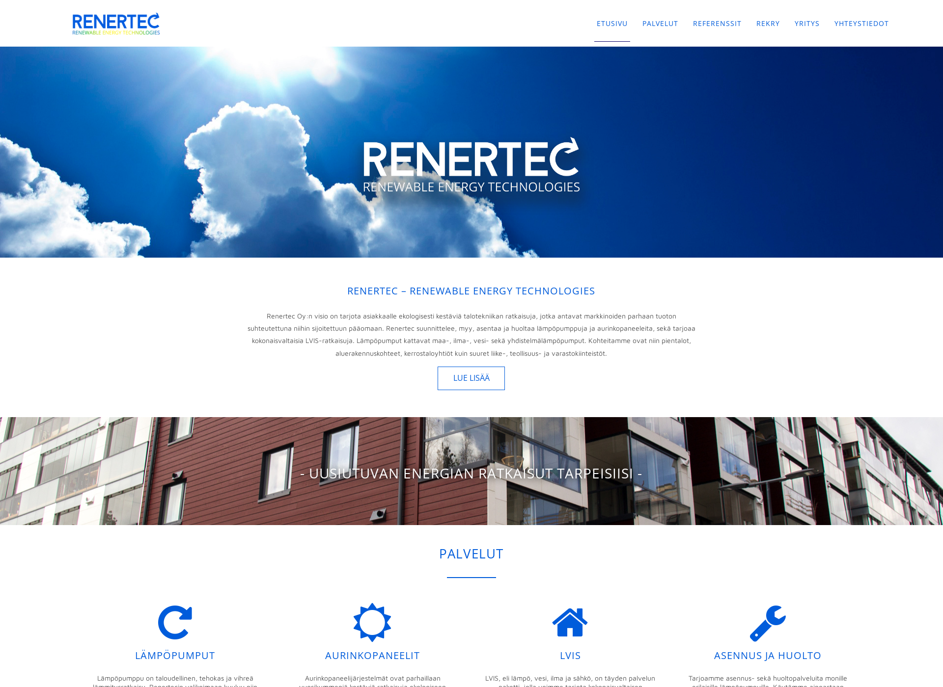 Screenshot for renertec.fi