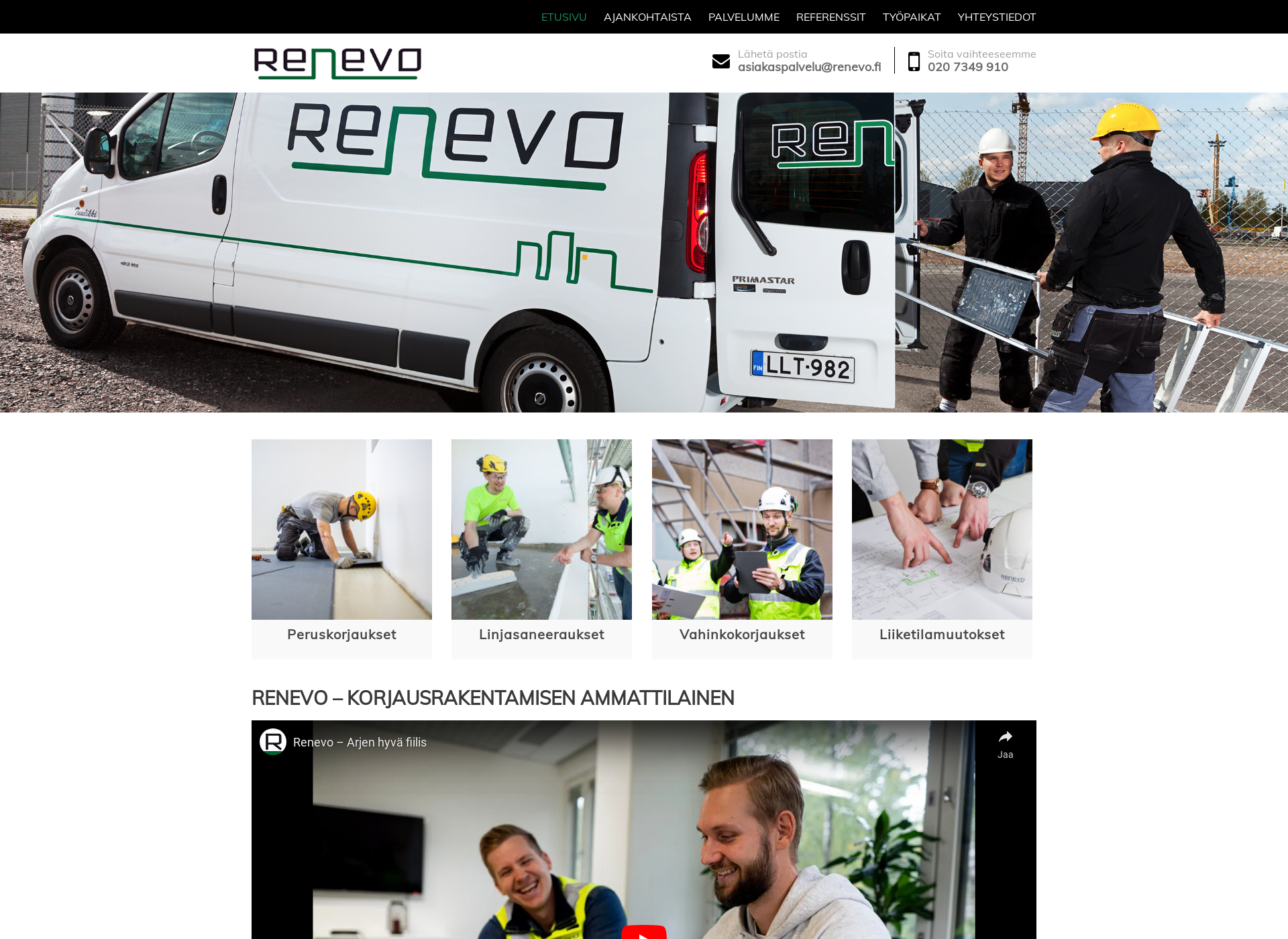 Screenshot for renevo.fi