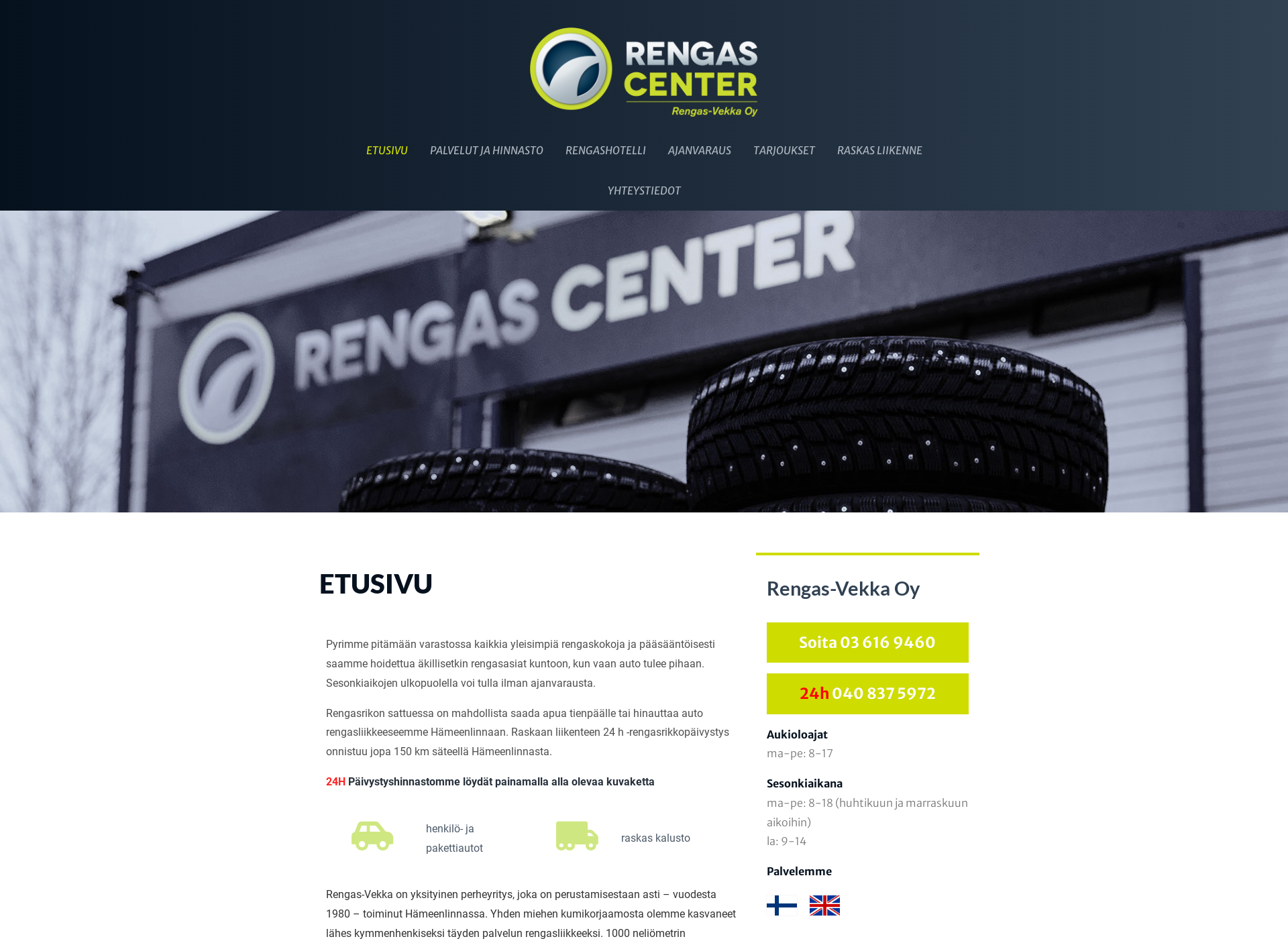 Screenshot for rengas-vekka.fi
