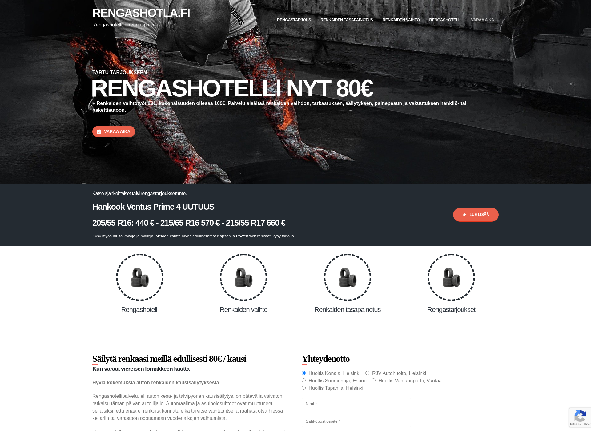 Screenshot for rengashotellithelsinki.fi