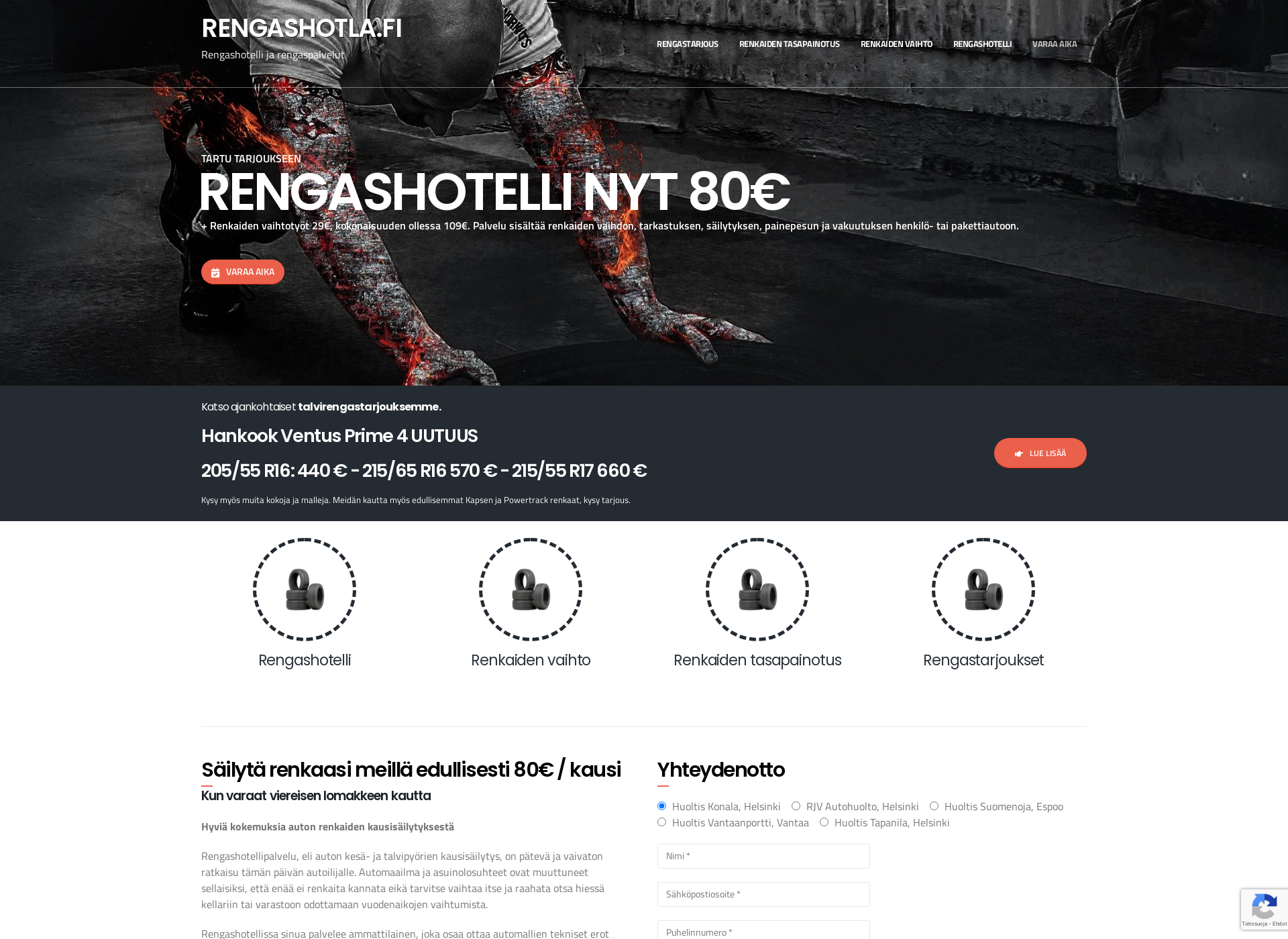 Screenshot for rengashotla.fi