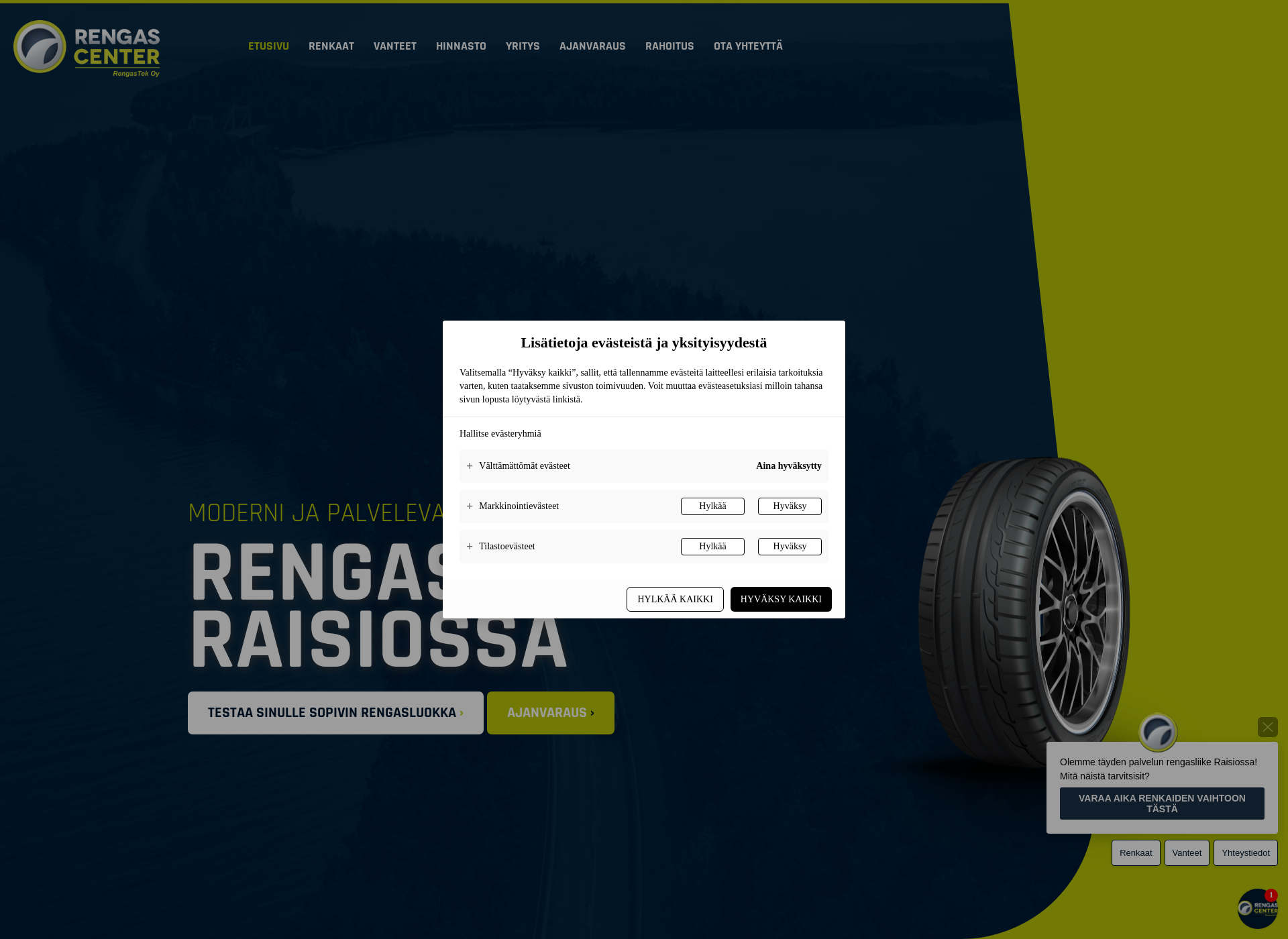 Screenshot for rengasliikeraisio.fi