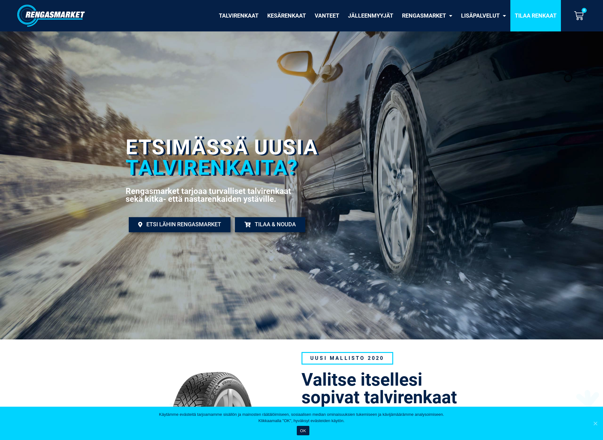 Näyttökuva rengasmarketjarvenpaa.fi