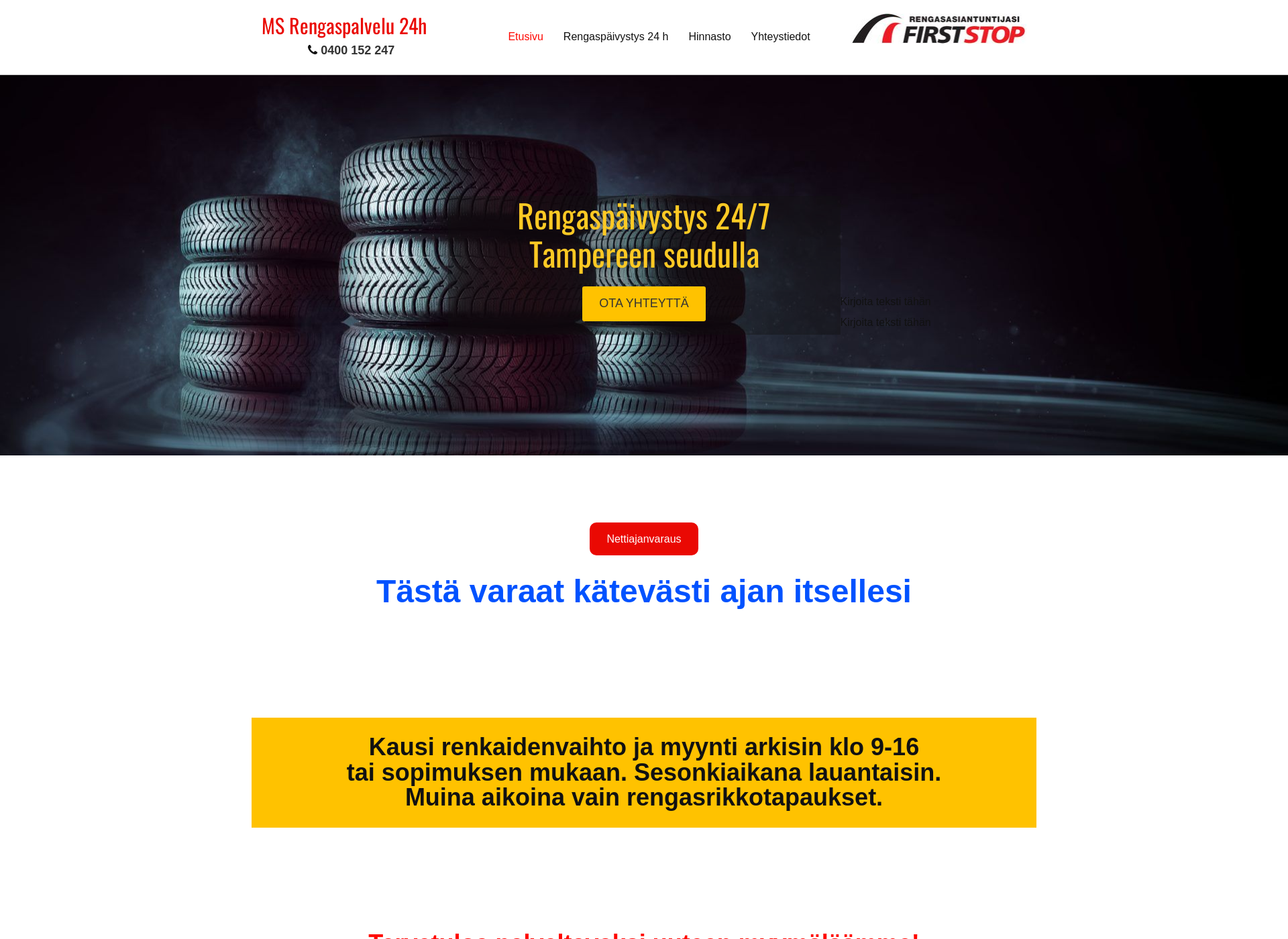 Näyttökuva rengaspalvelu24h.fi