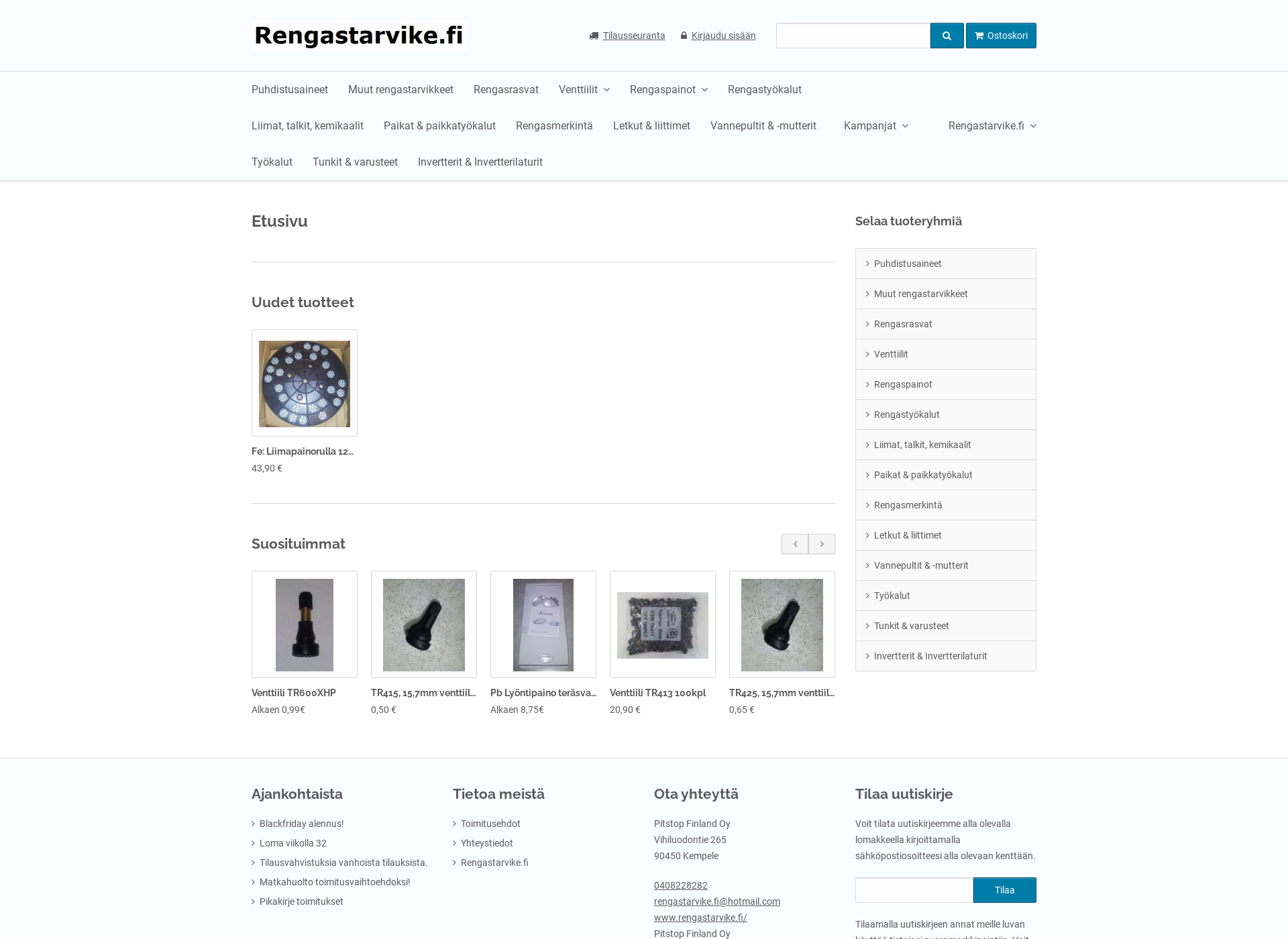 Screenshot for rengastarvike.fi