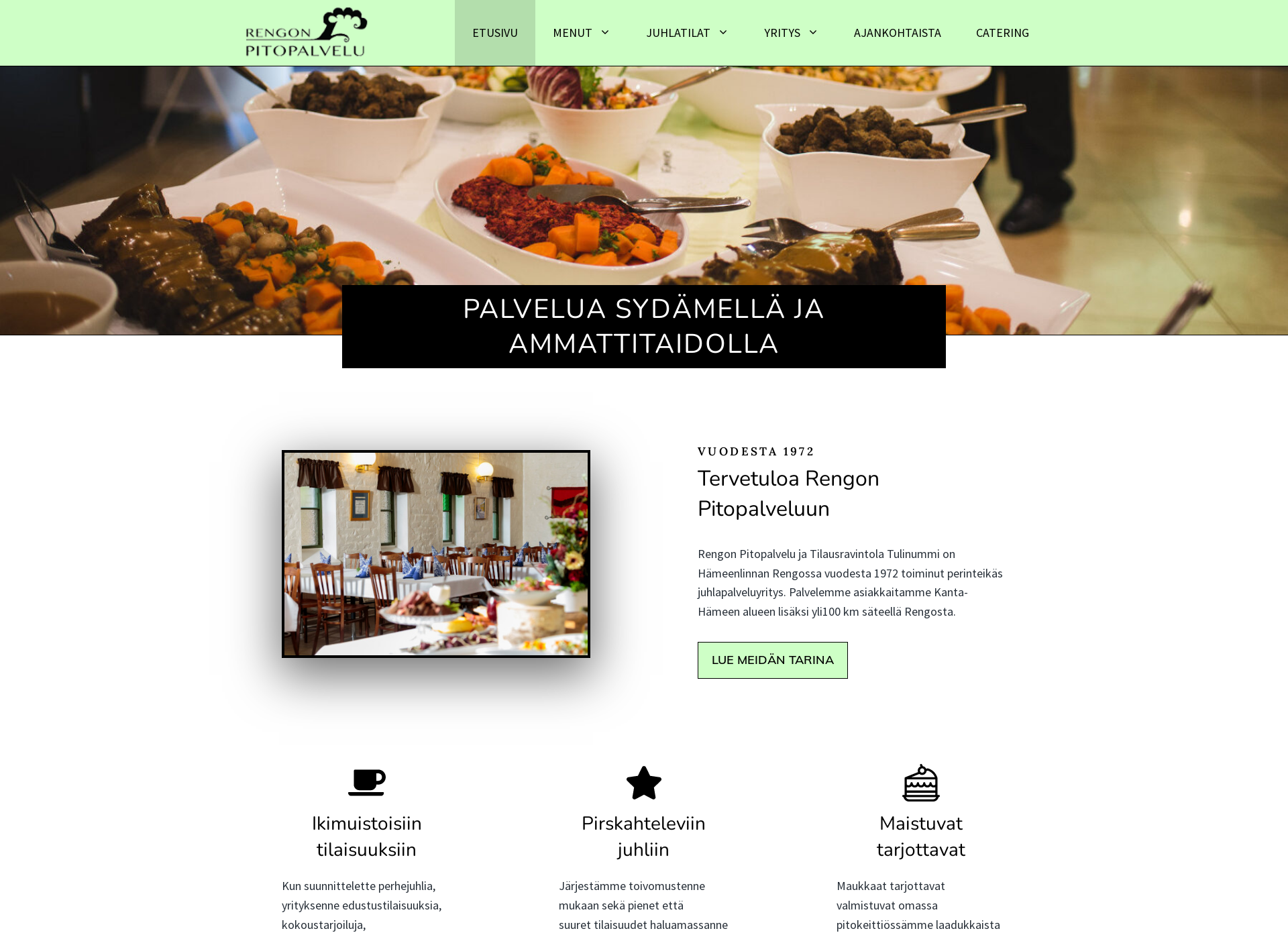Screenshot for rengonpitopalvelu.fi