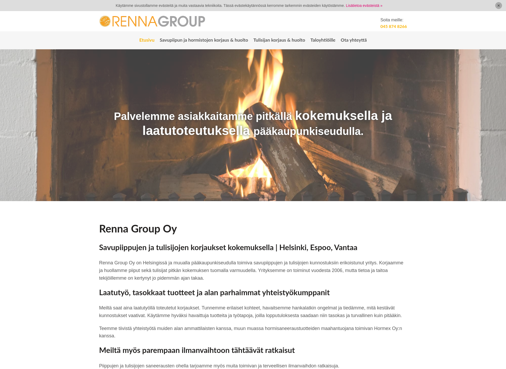 Screenshot for rennagroup.fi