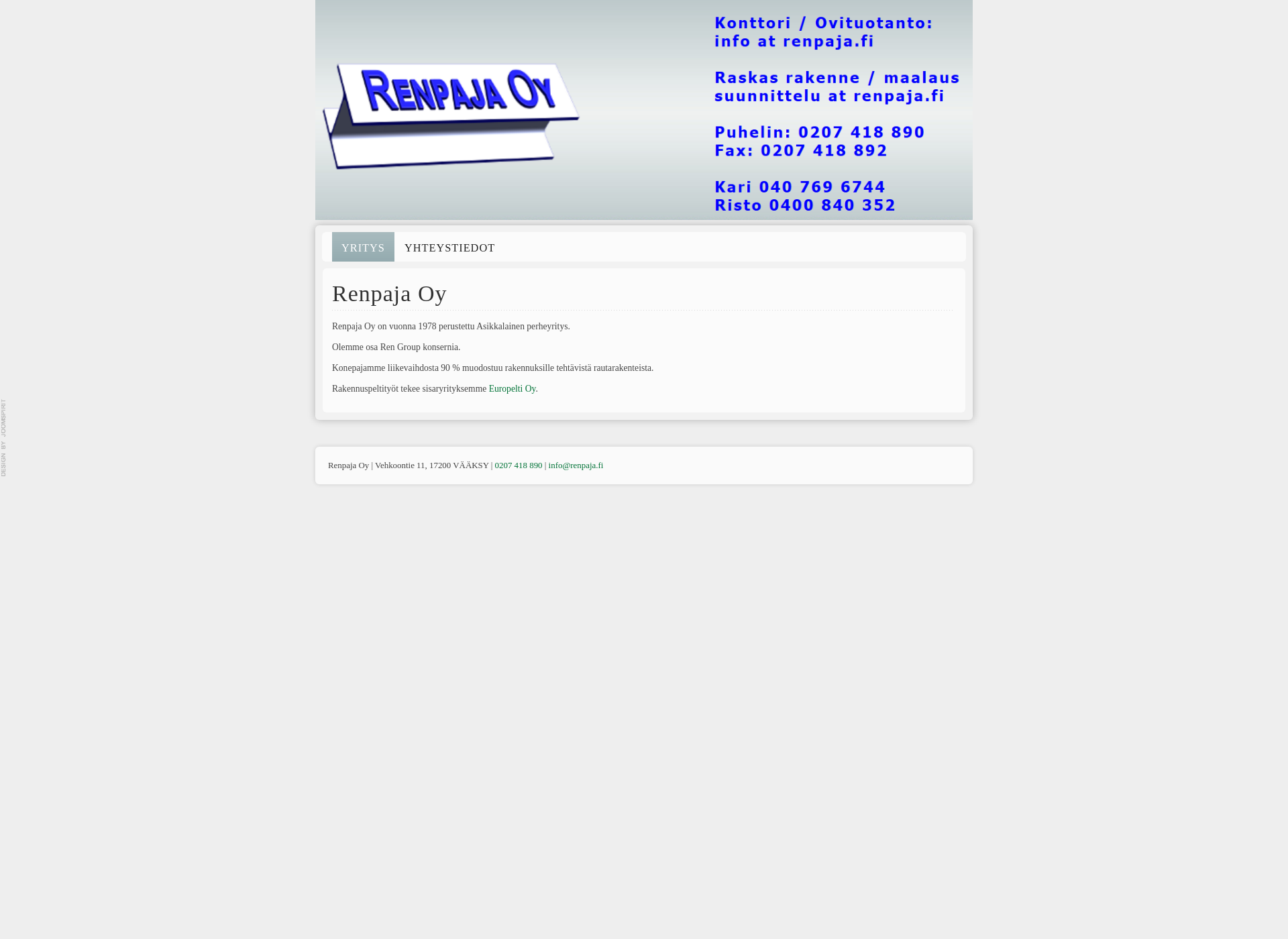 Screenshot for renpaja.fi