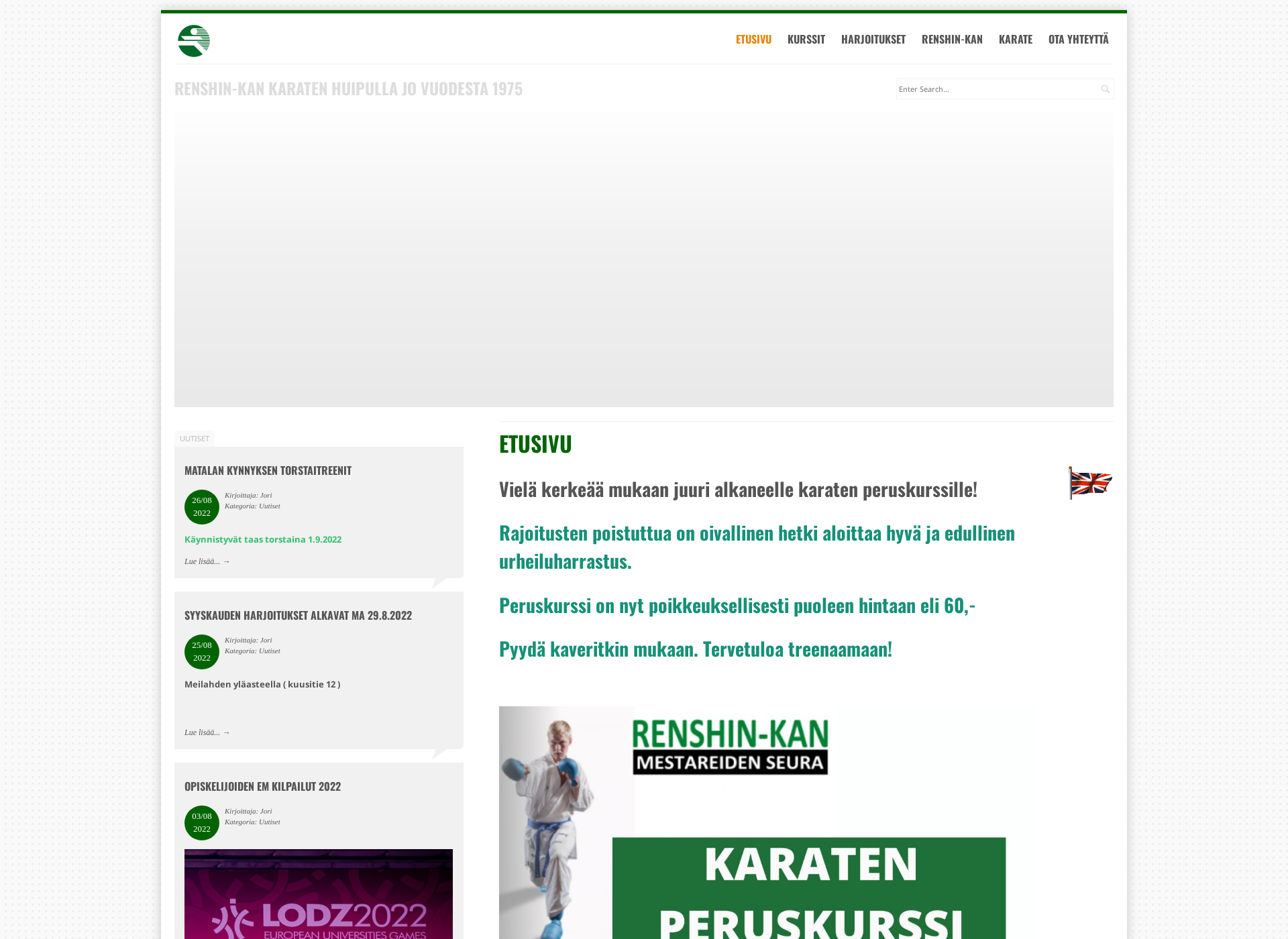 Screenshot for renshin-kan.fi