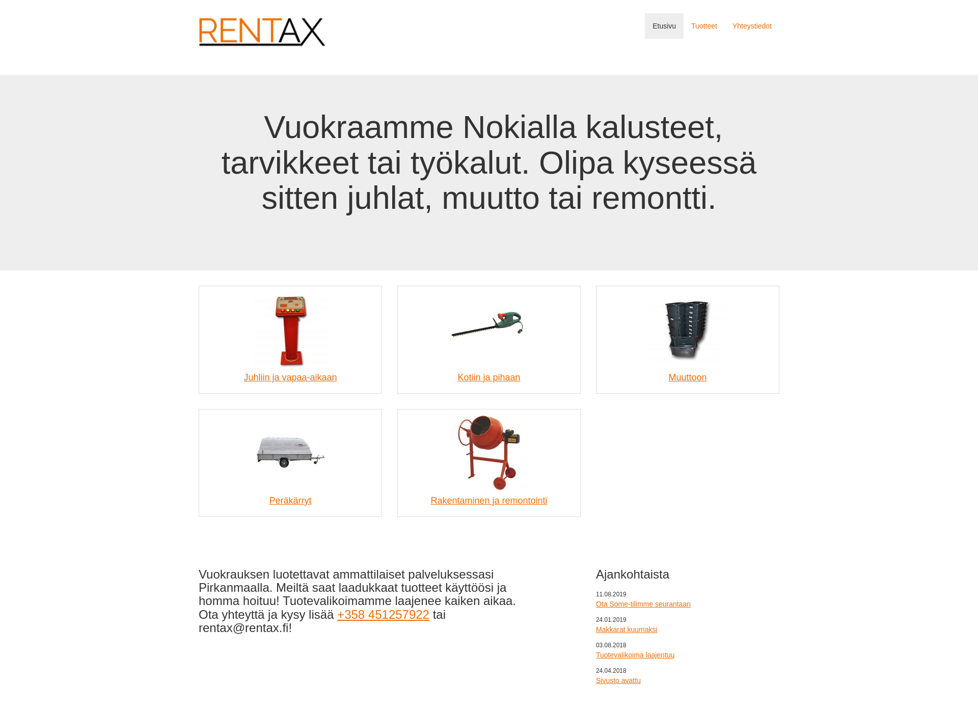 Screenshot for rentax.fi